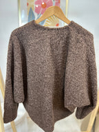 GILET LANA MARRON