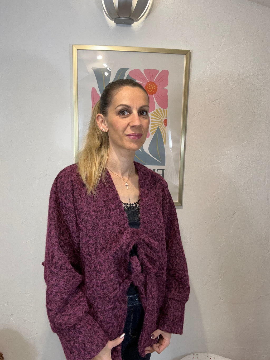 GILET LANA BORDEAUX