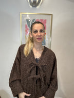 GILET LANA MARRON