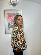 VESTE ABY DAIM LEOPARD