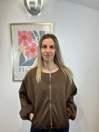 VESTE ABY DAIM CHOCOLAT