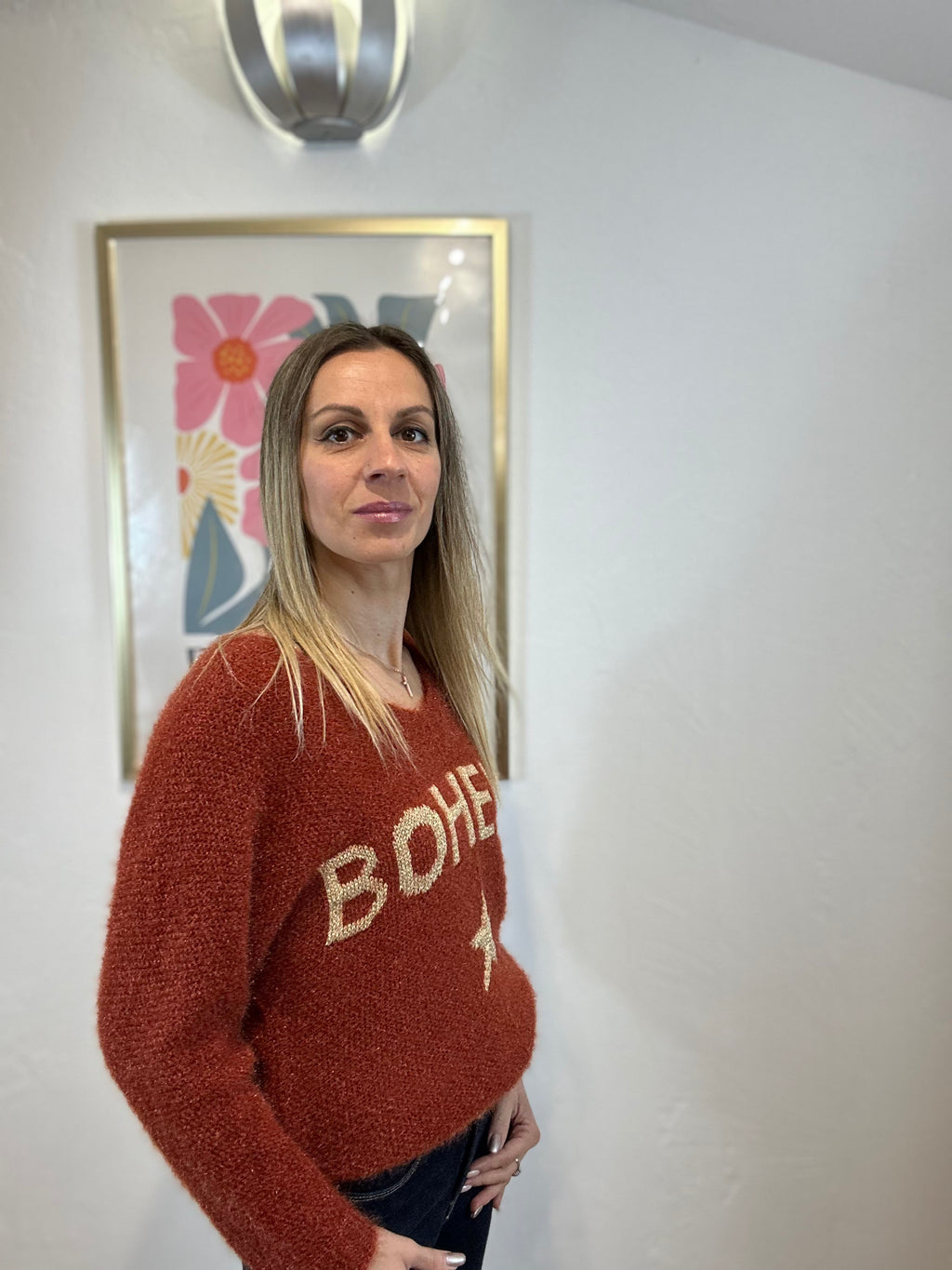 PULL BOHEME BRIQUE