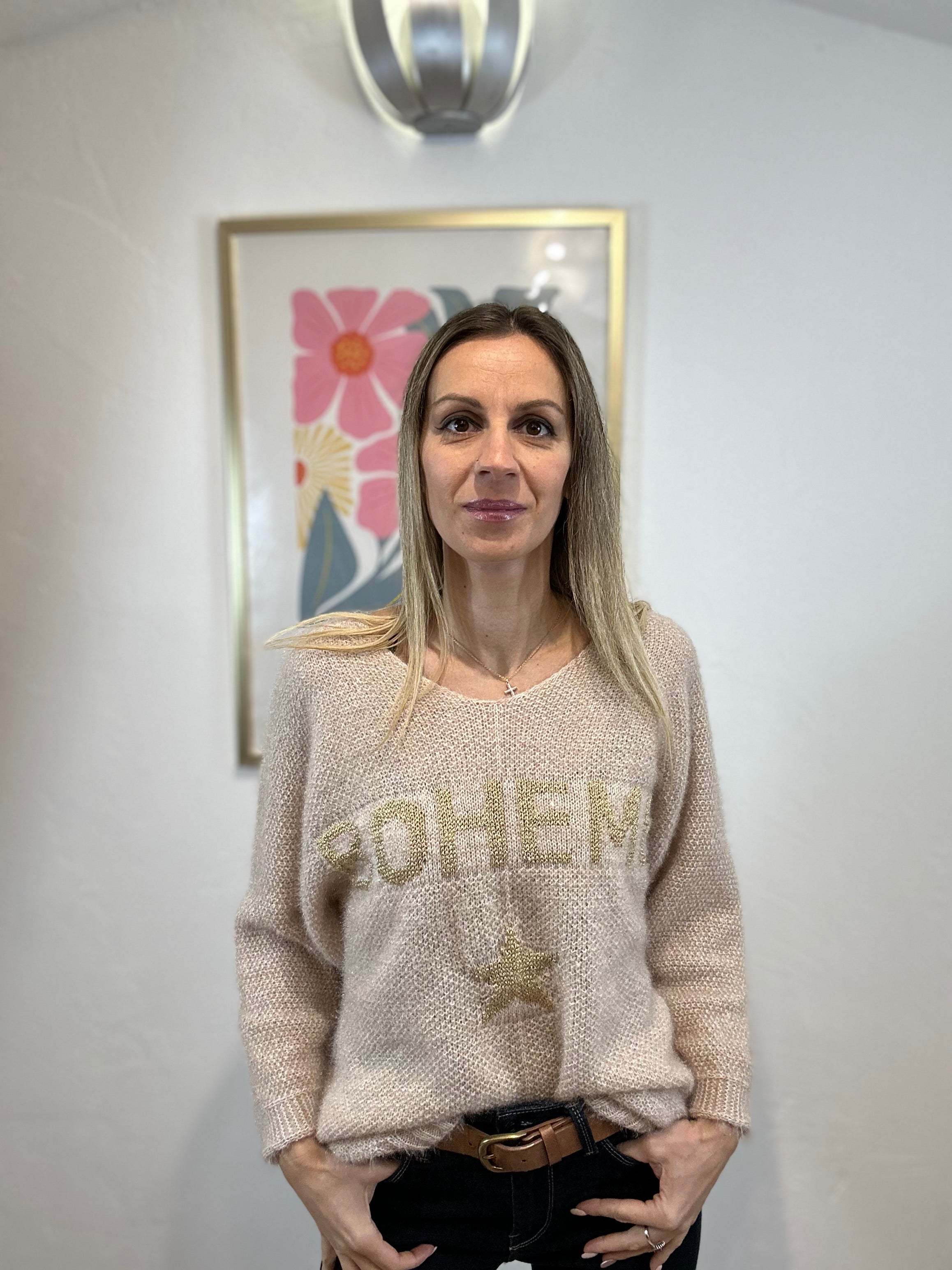PULL BOHEME BEIGE
