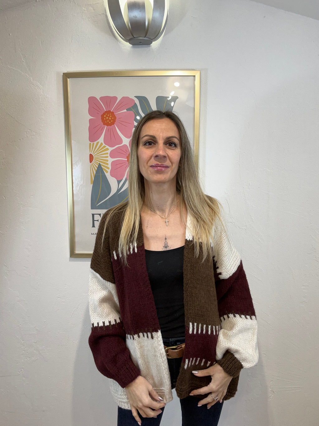 GILET ALMA BORDEAUX