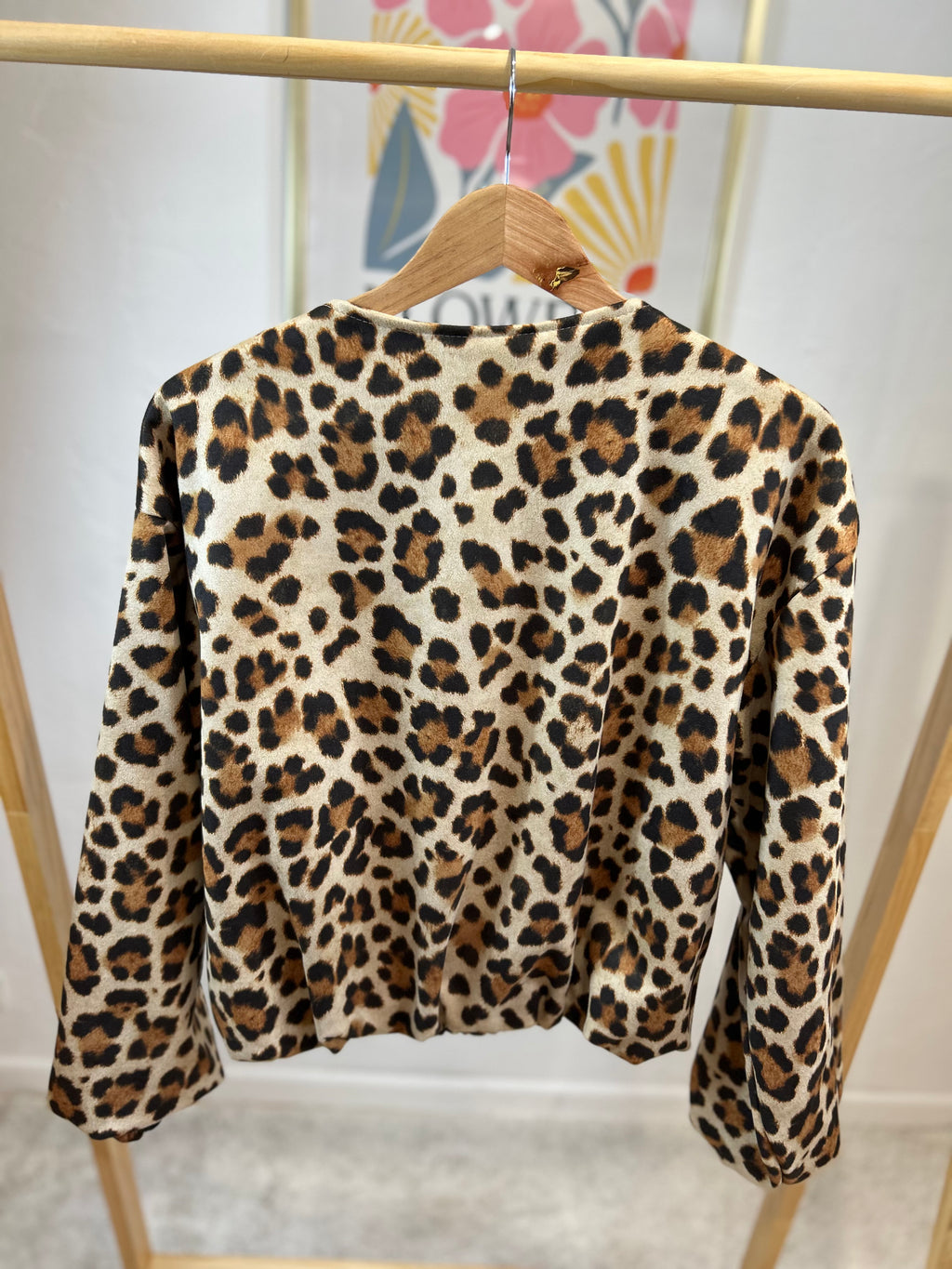 VESTE ABY DAIM LEOPARD