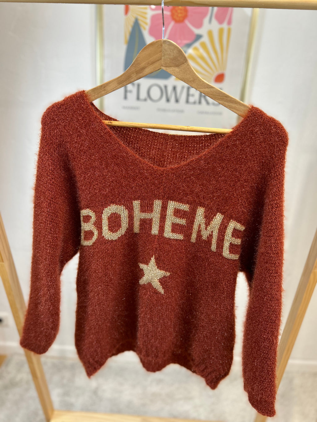 PULL BOHEME BRIQUE