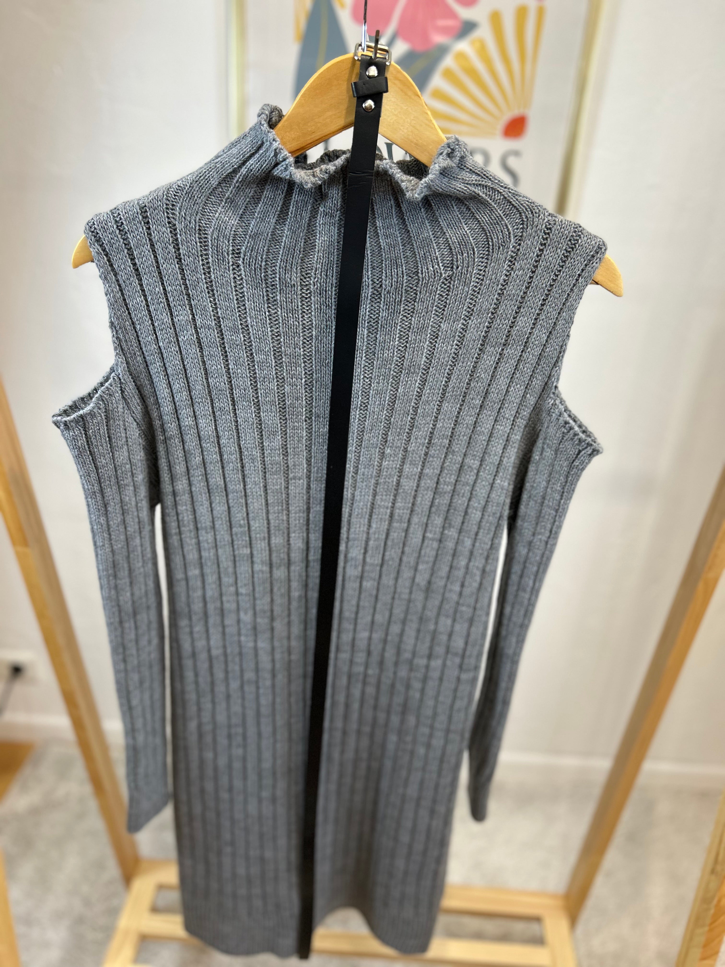 ROBE PULL MIRA GRIS FONCE