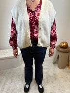 GILET MARION ECRU MOHAIR