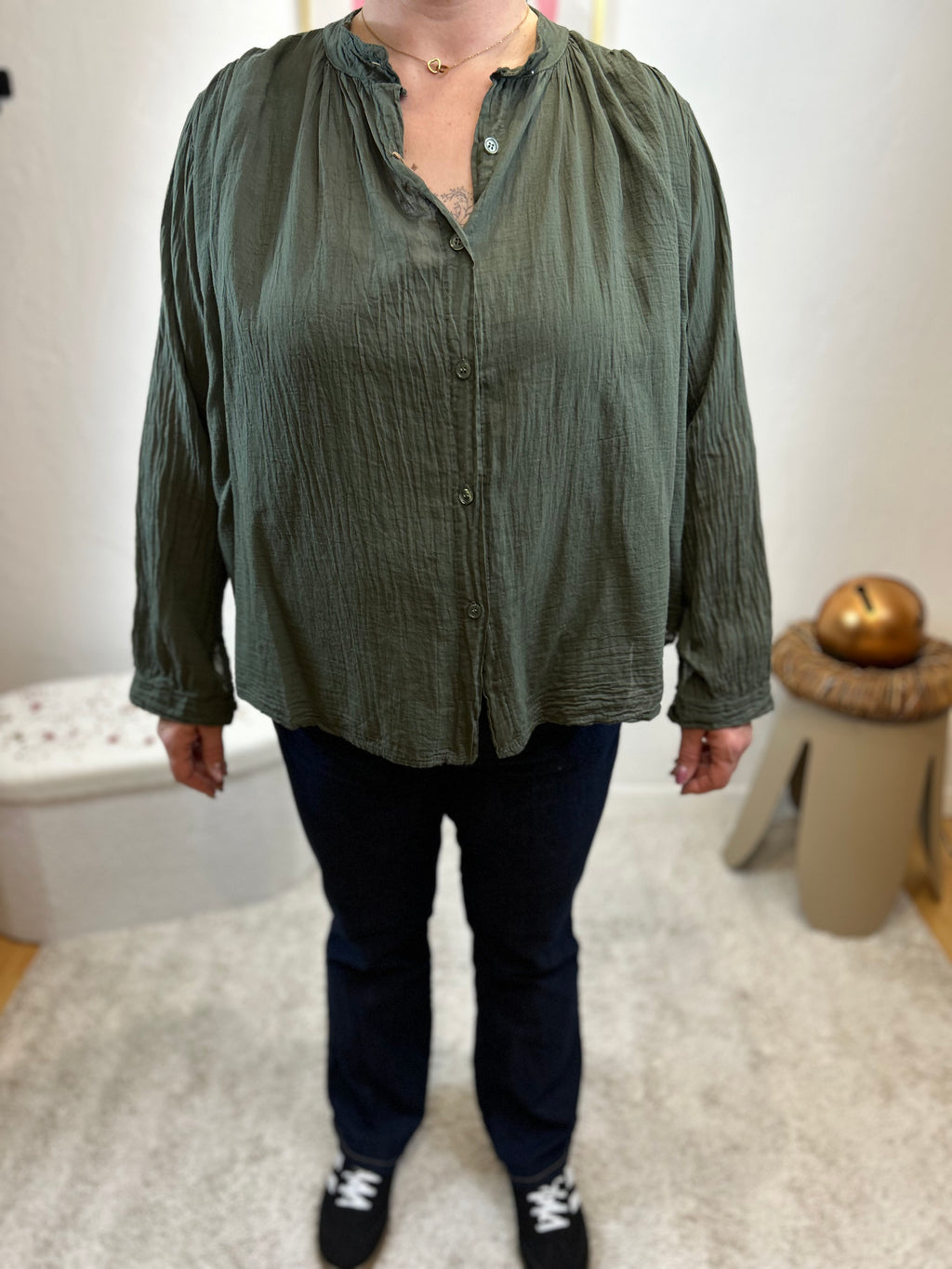BLOUSE MARGO KAKI