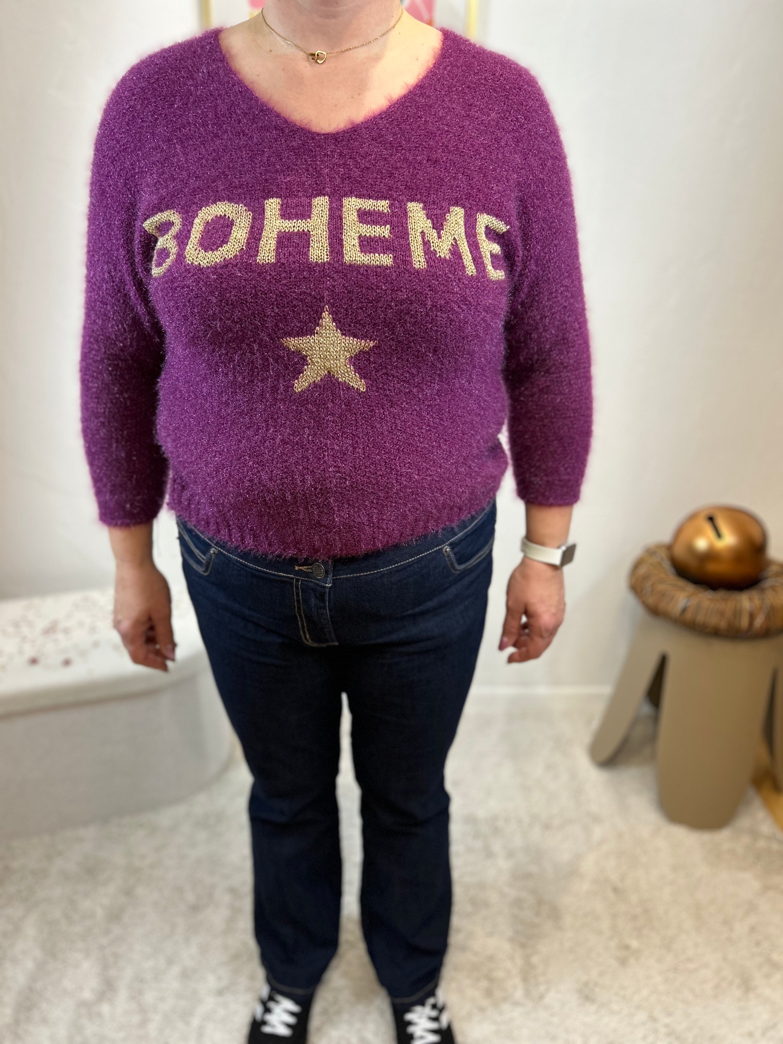 PULL BOHEME VIOLET
