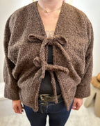 GILET LANA MARRON