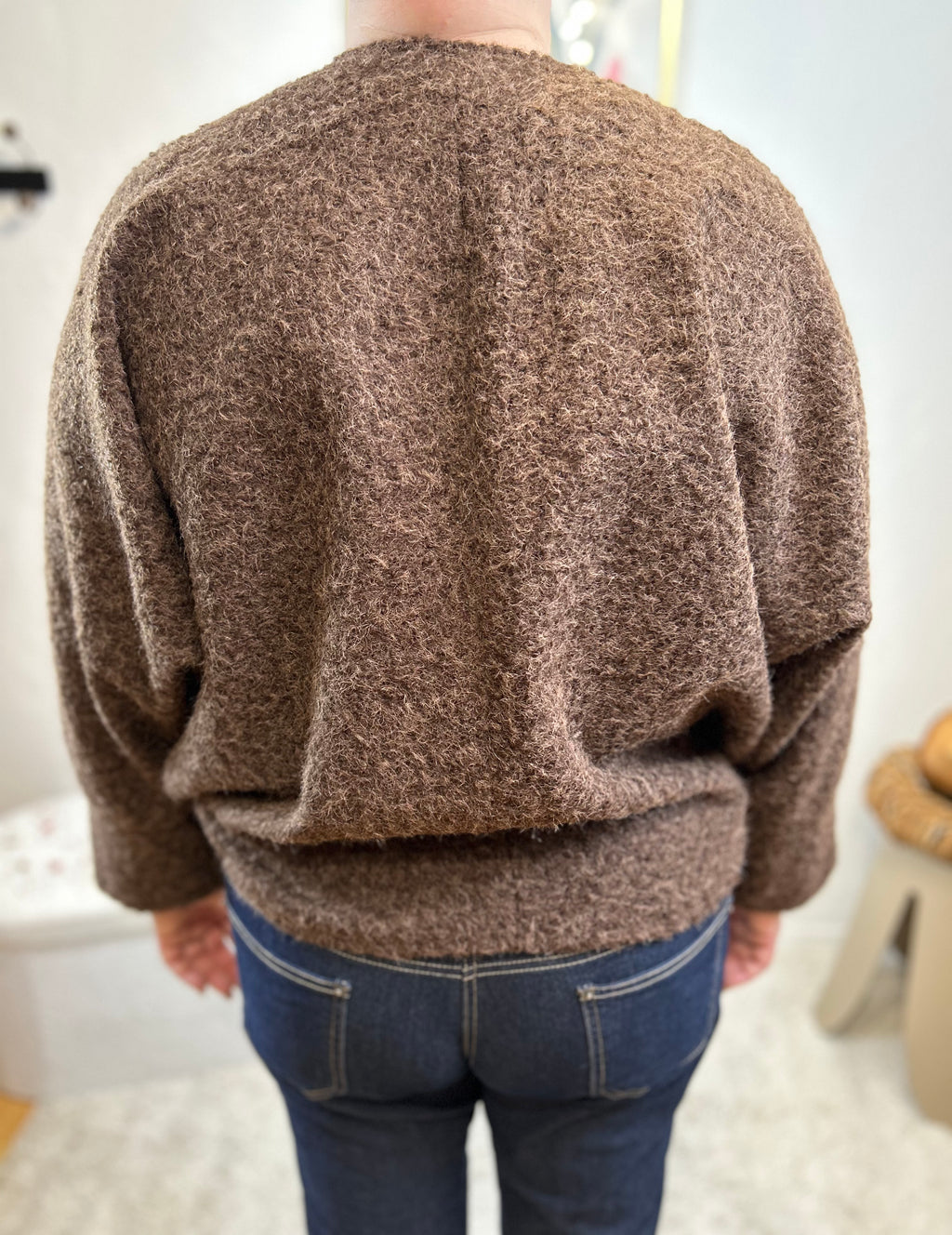 GILET LANA MARRON