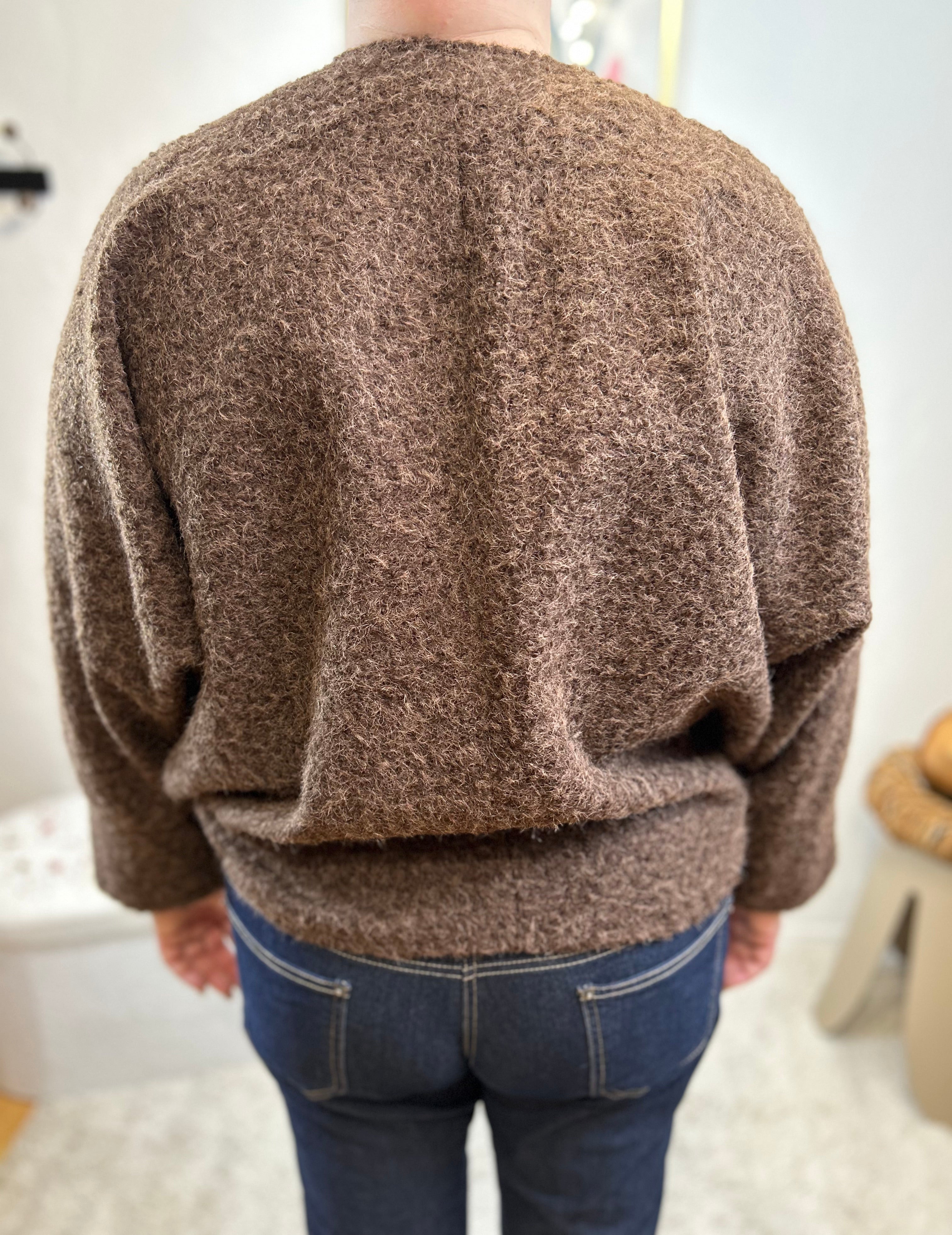 GILET LANA MARRON