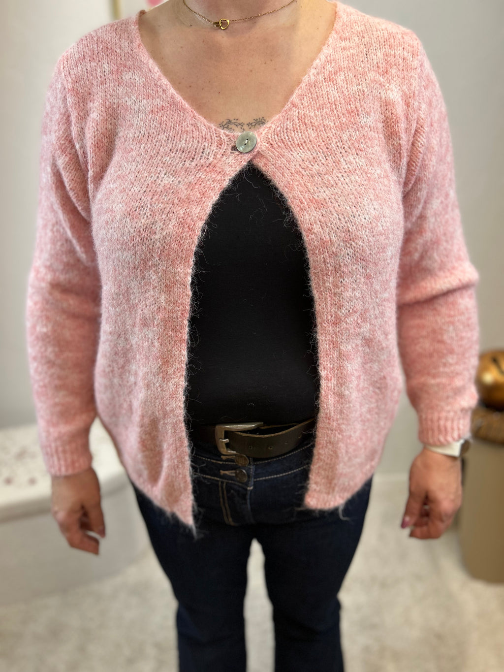 GILET ISA ROSE