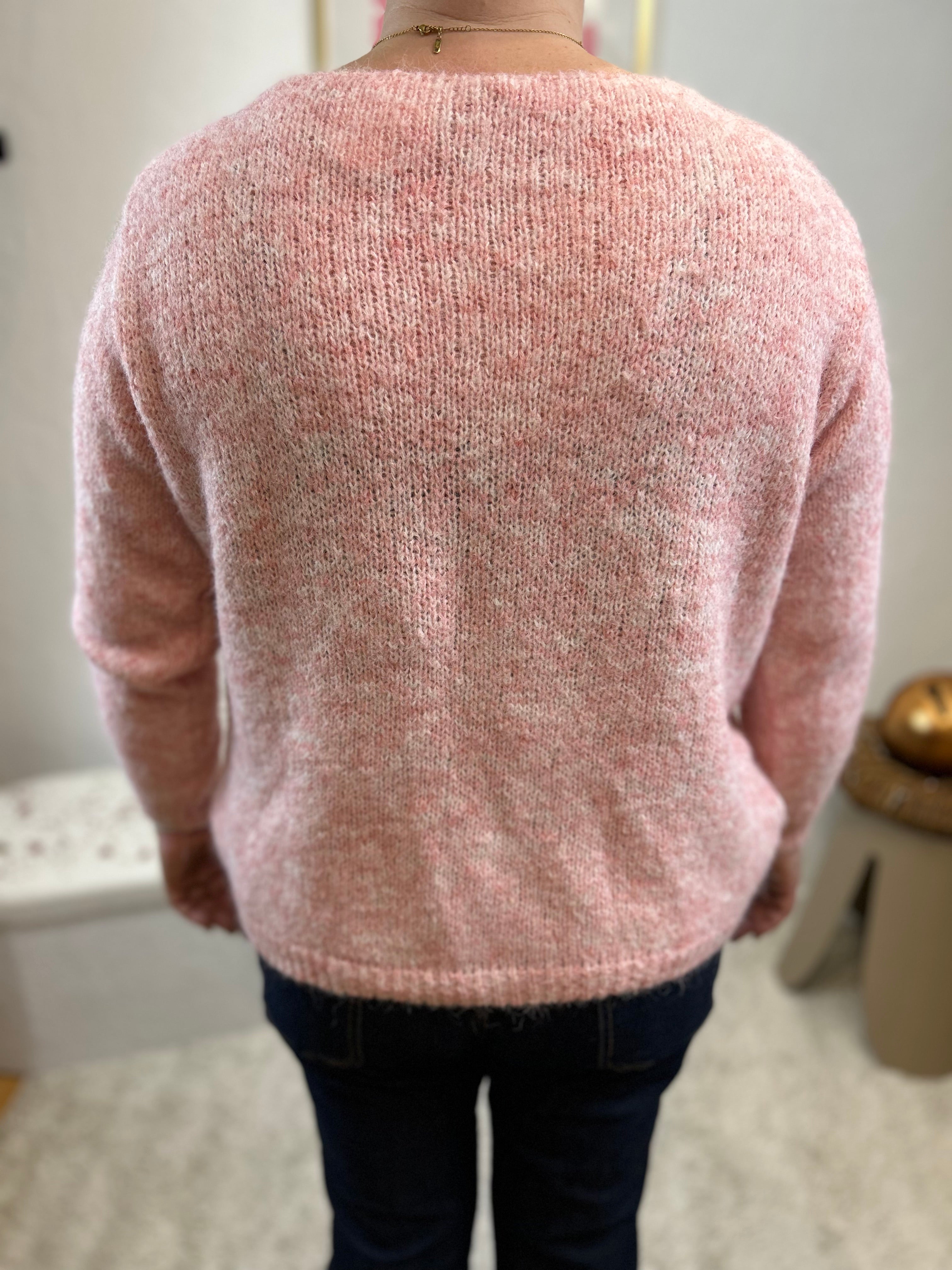 GILET ISA ROSE
