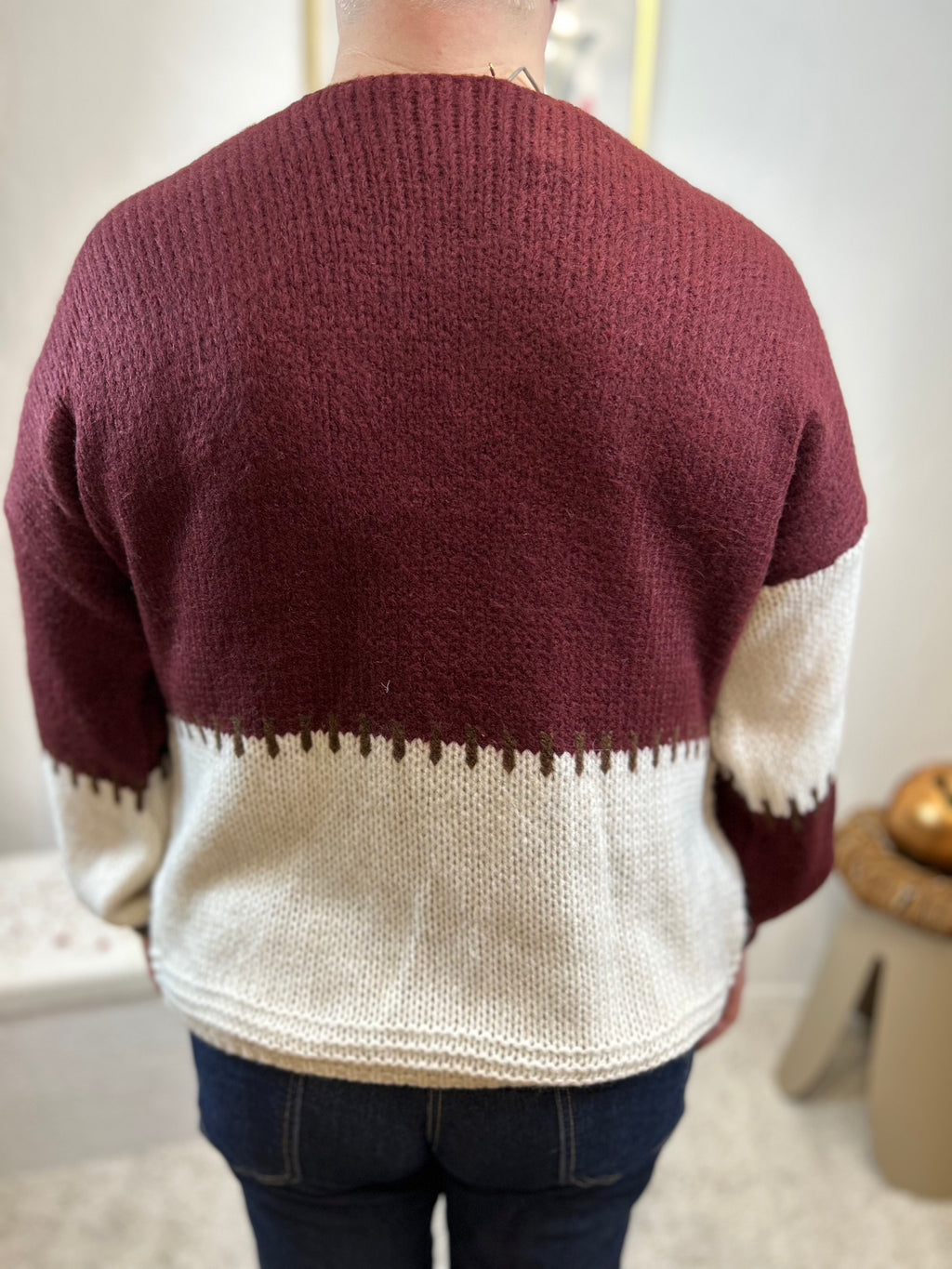 GILET ALMA BORDEAUX