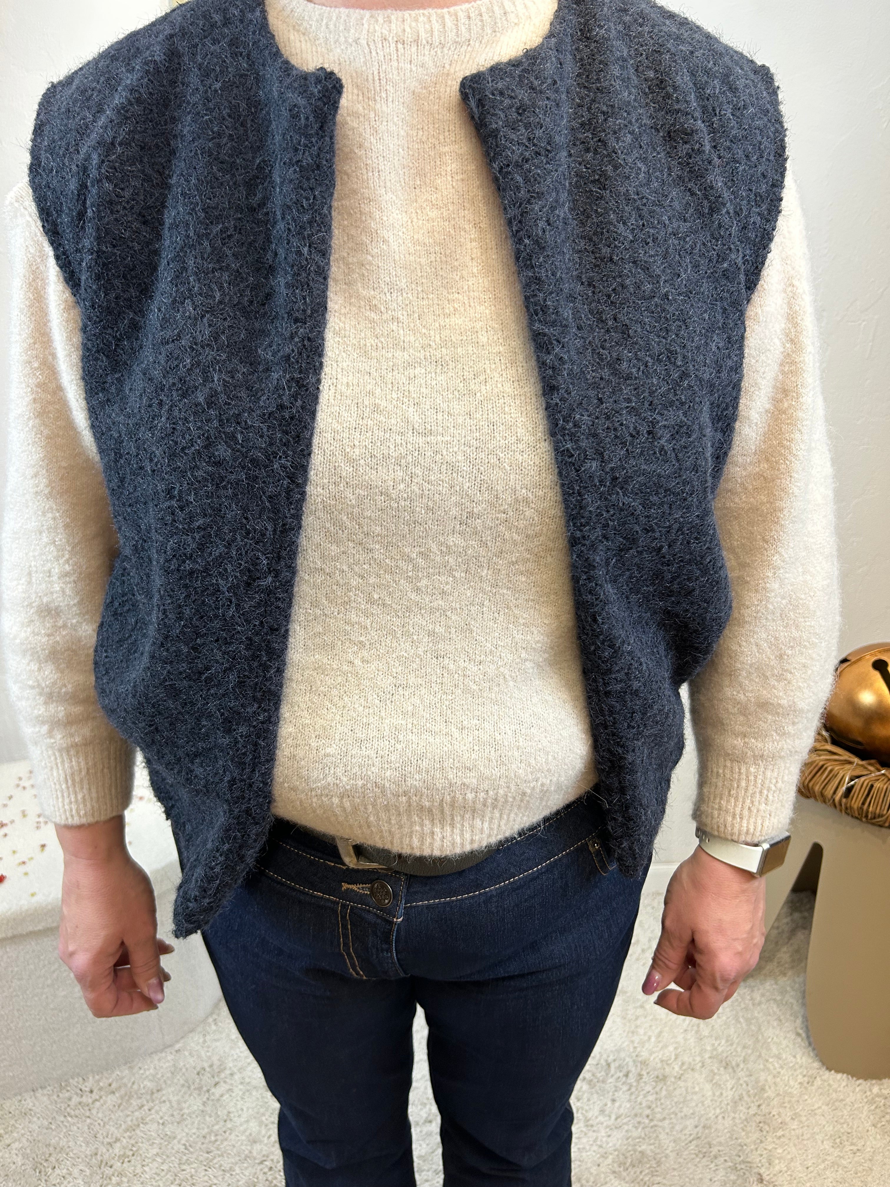 GILET ROSALIE BLEU MARINE