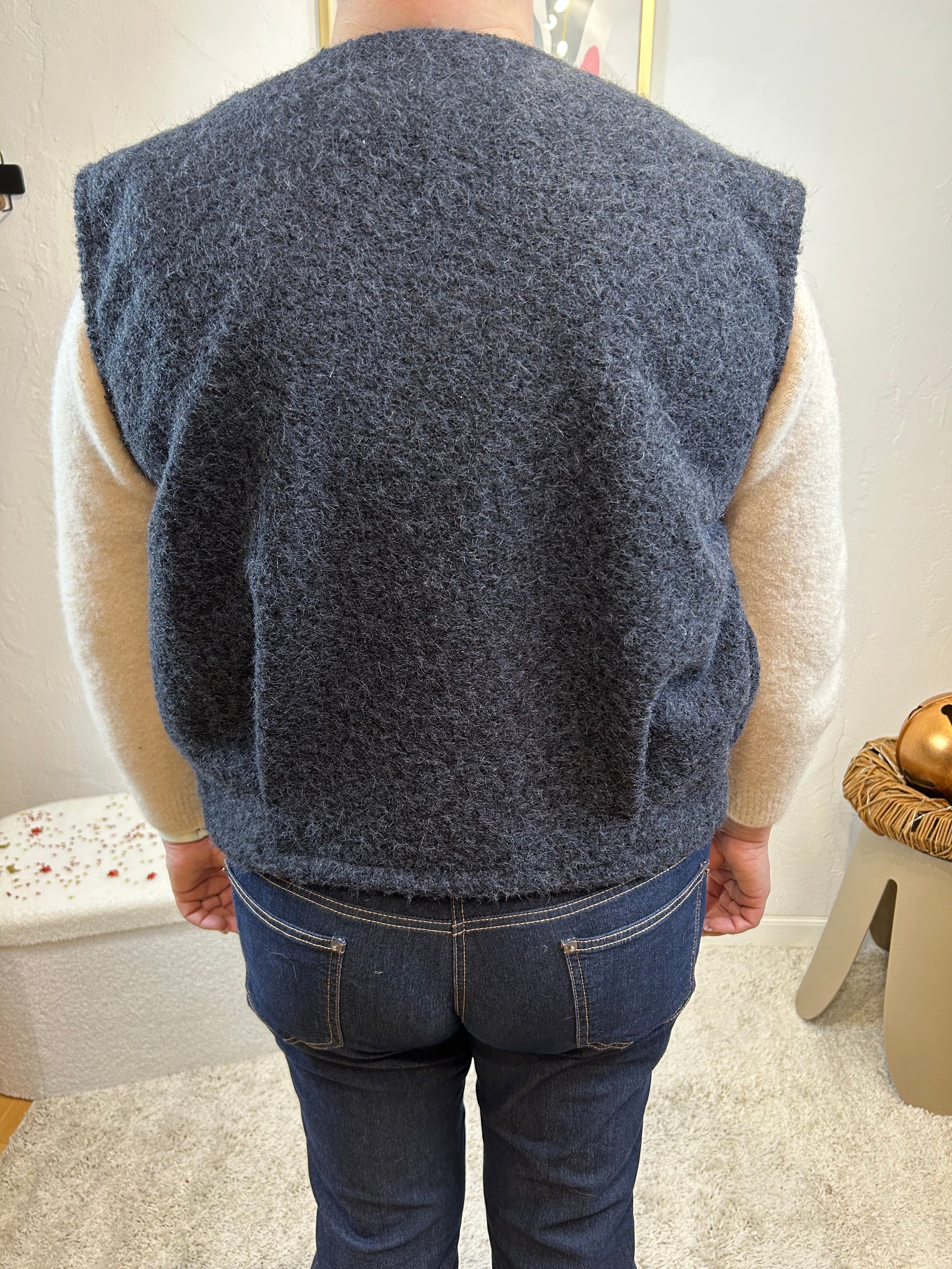 GILET ROSALIE BLEU MARINE