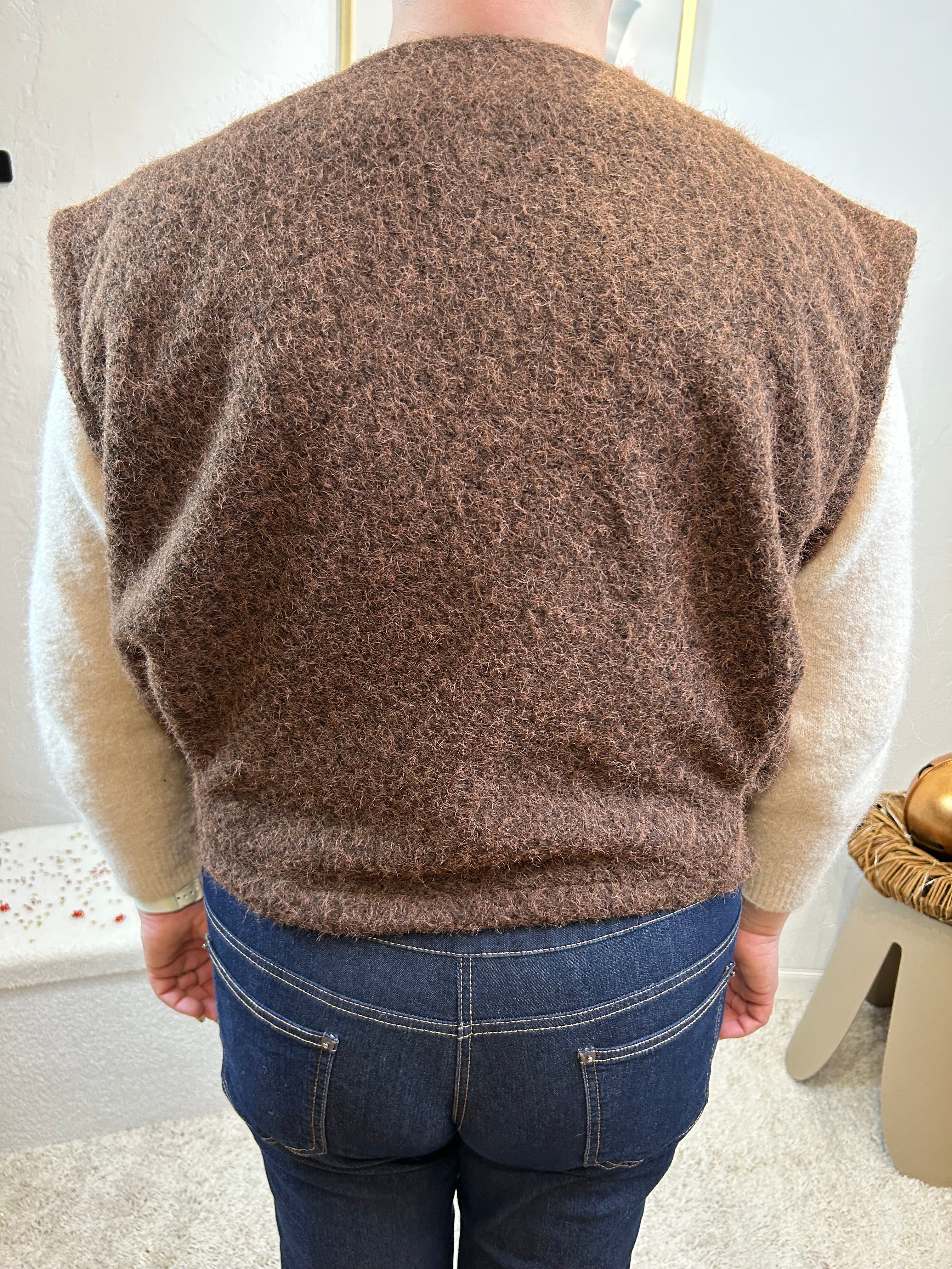 GILET ROSALIE CHOCOLAT