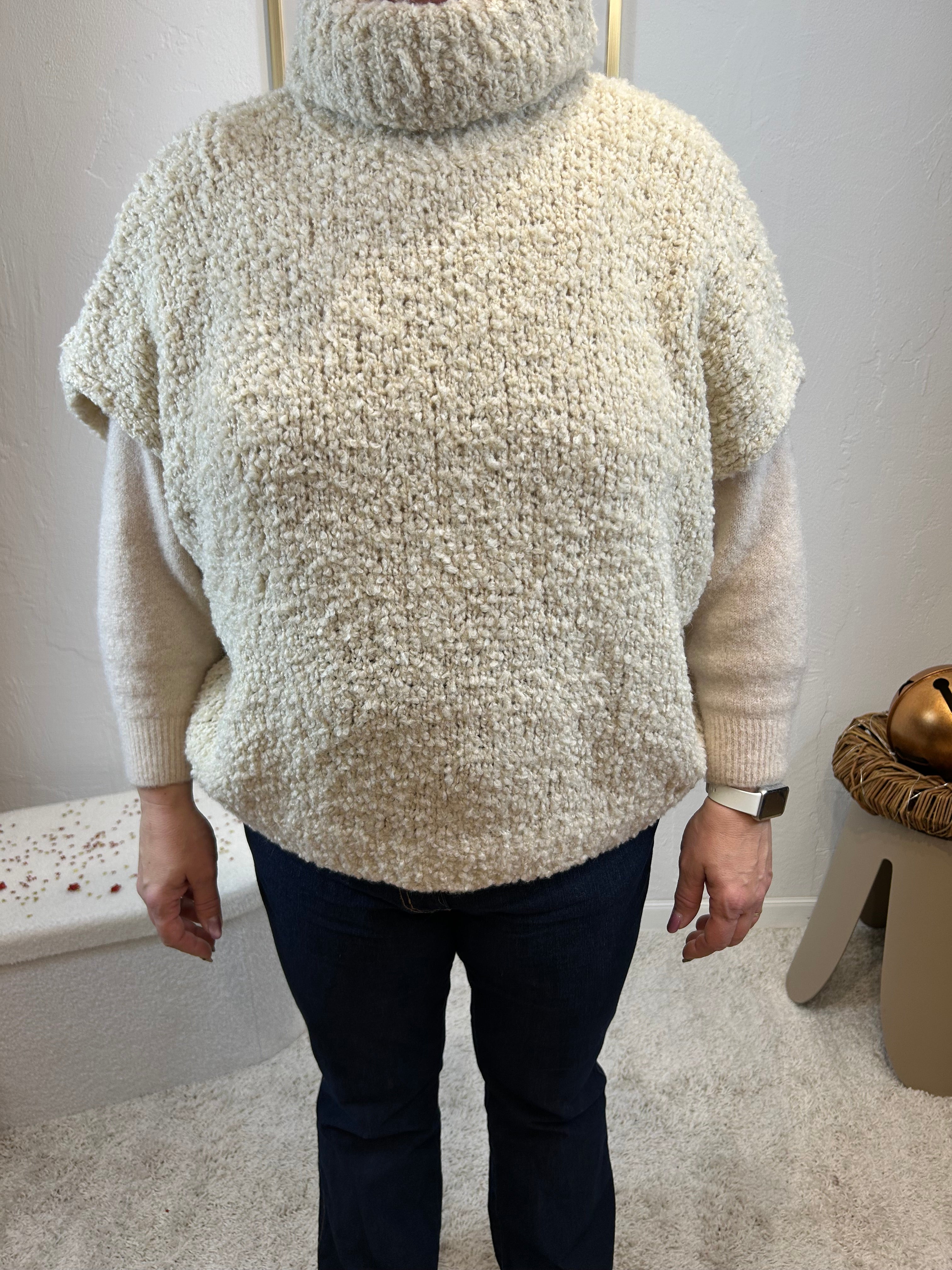 PULL BOUCLETTE ECRU