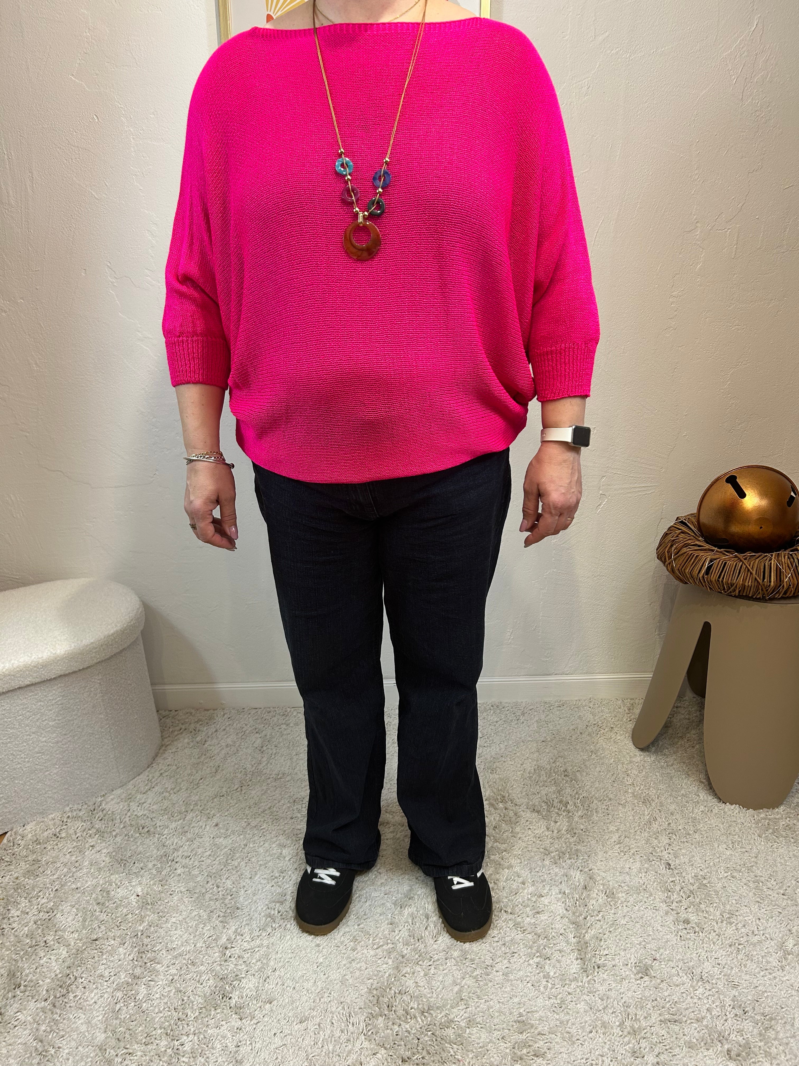 PULL NINO FUCHSIA GRACIEUSES