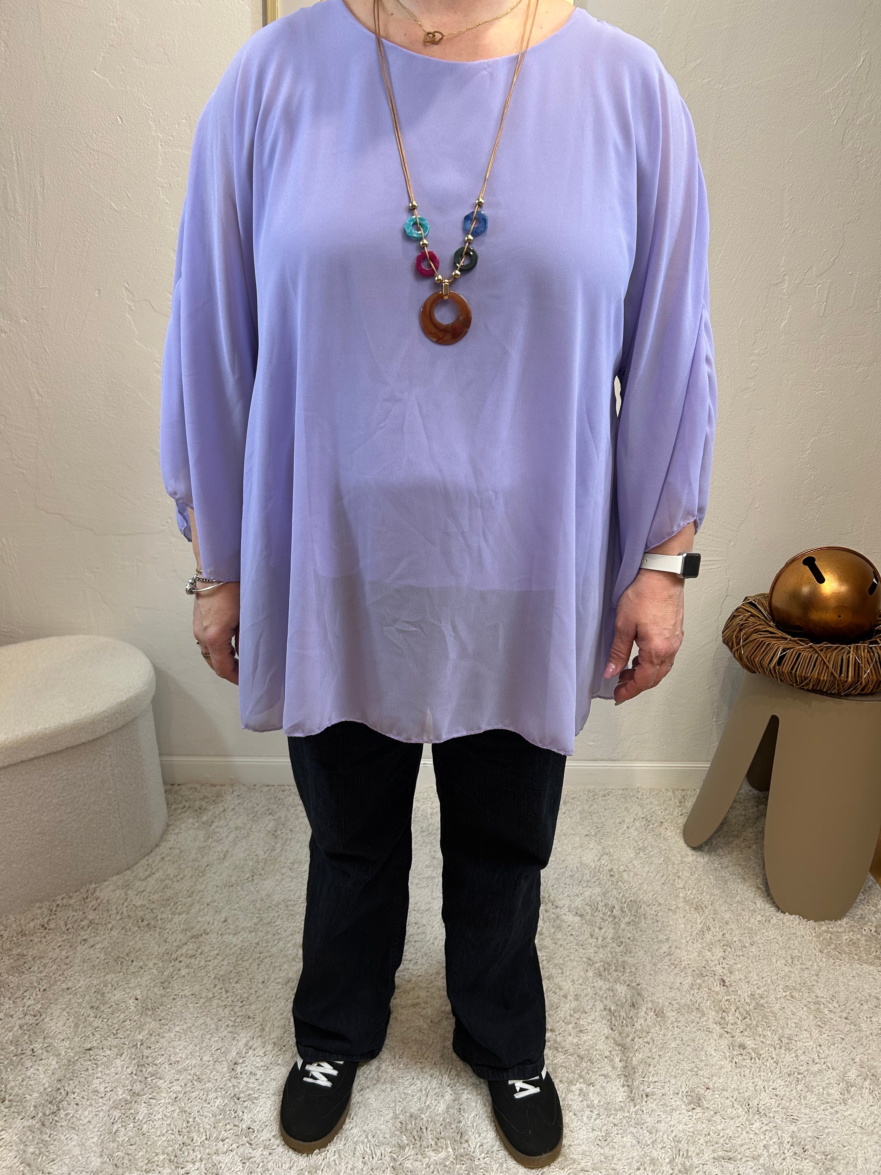 BLOUSE VICTORIA LILAS GRACIEUSES