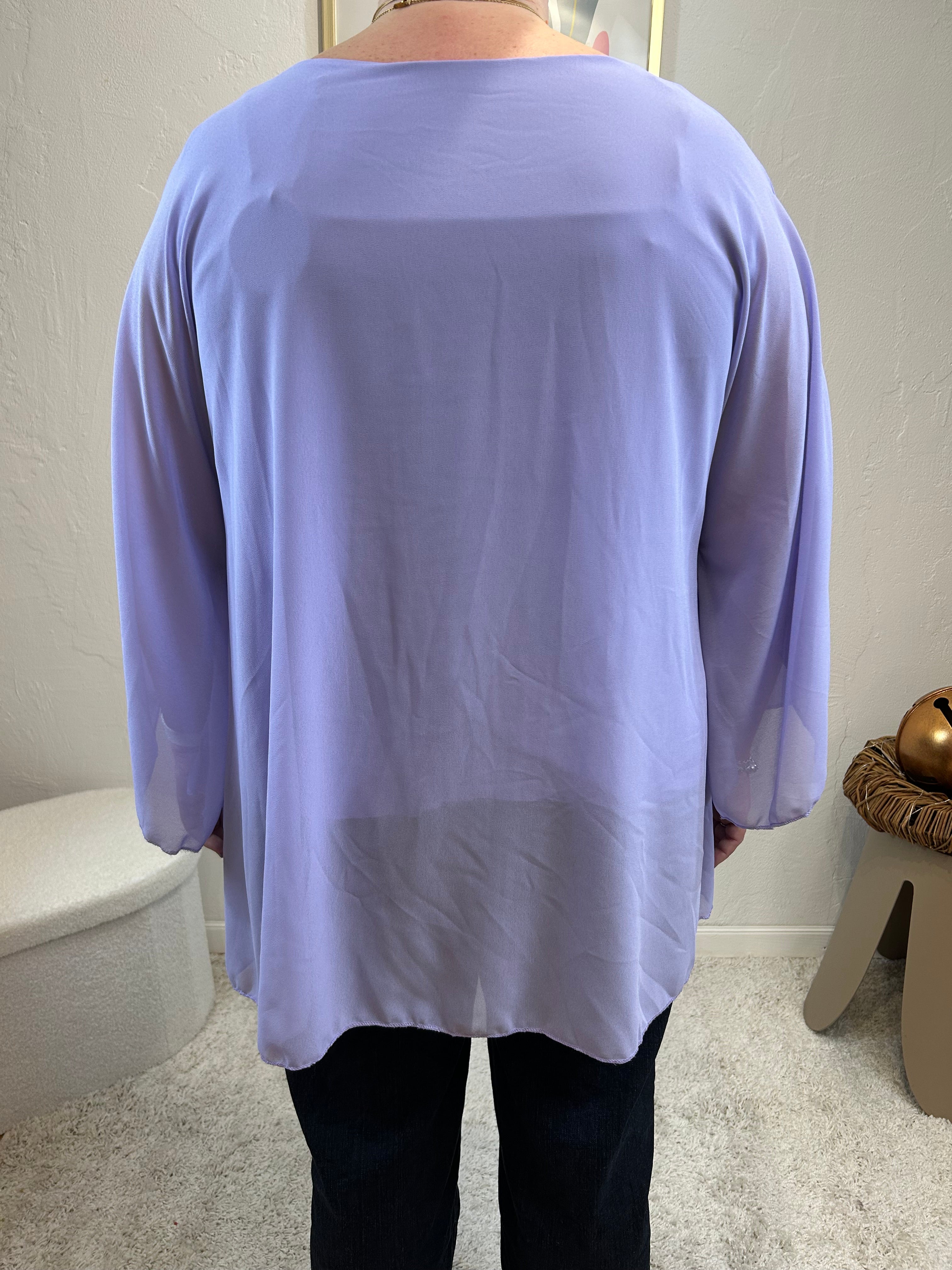 BLOUSE VICTORIA LILAS GRACIEUSES