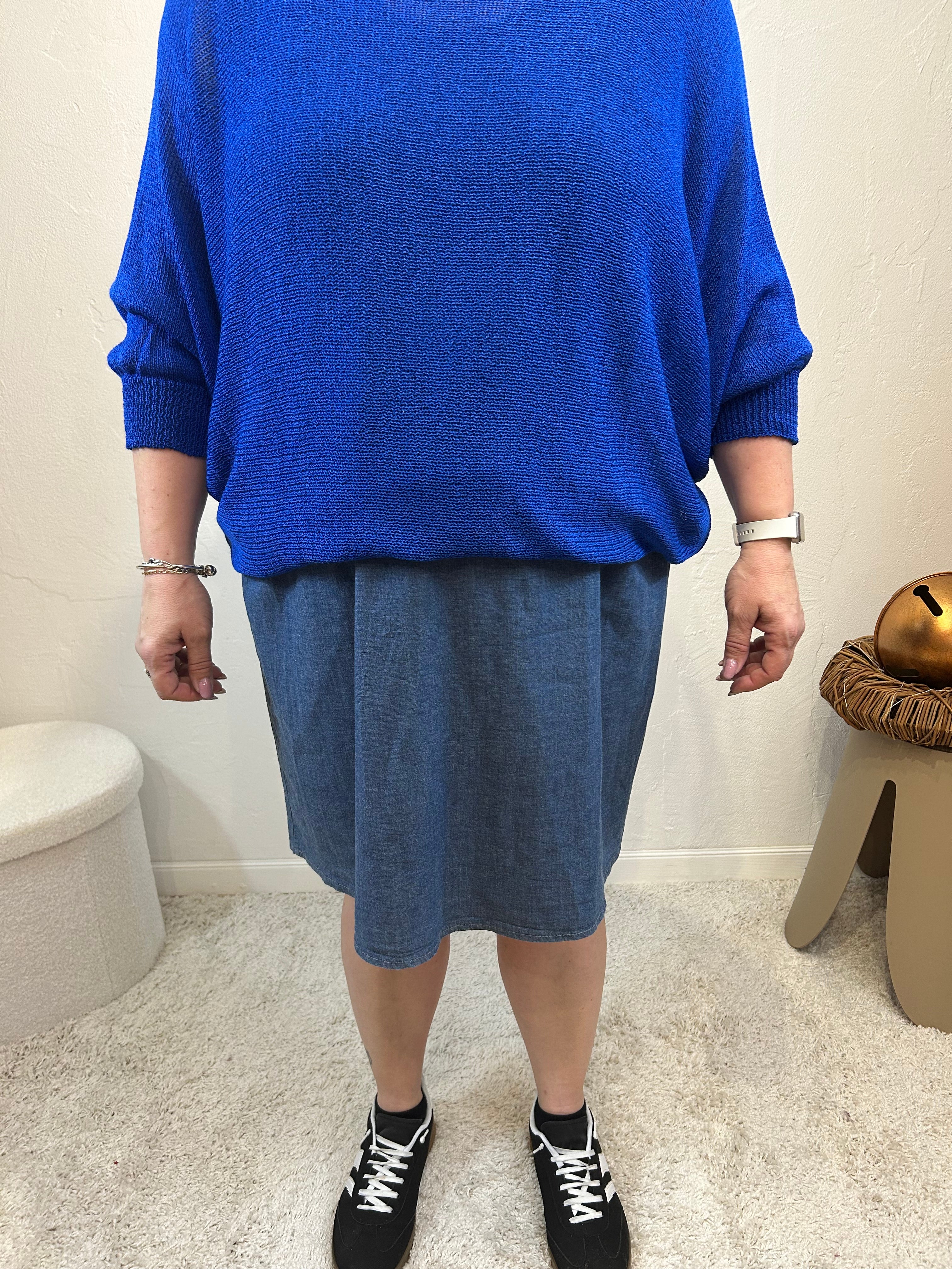 ROBE EN JEAN BLEUE MARINE GRACIEUSES