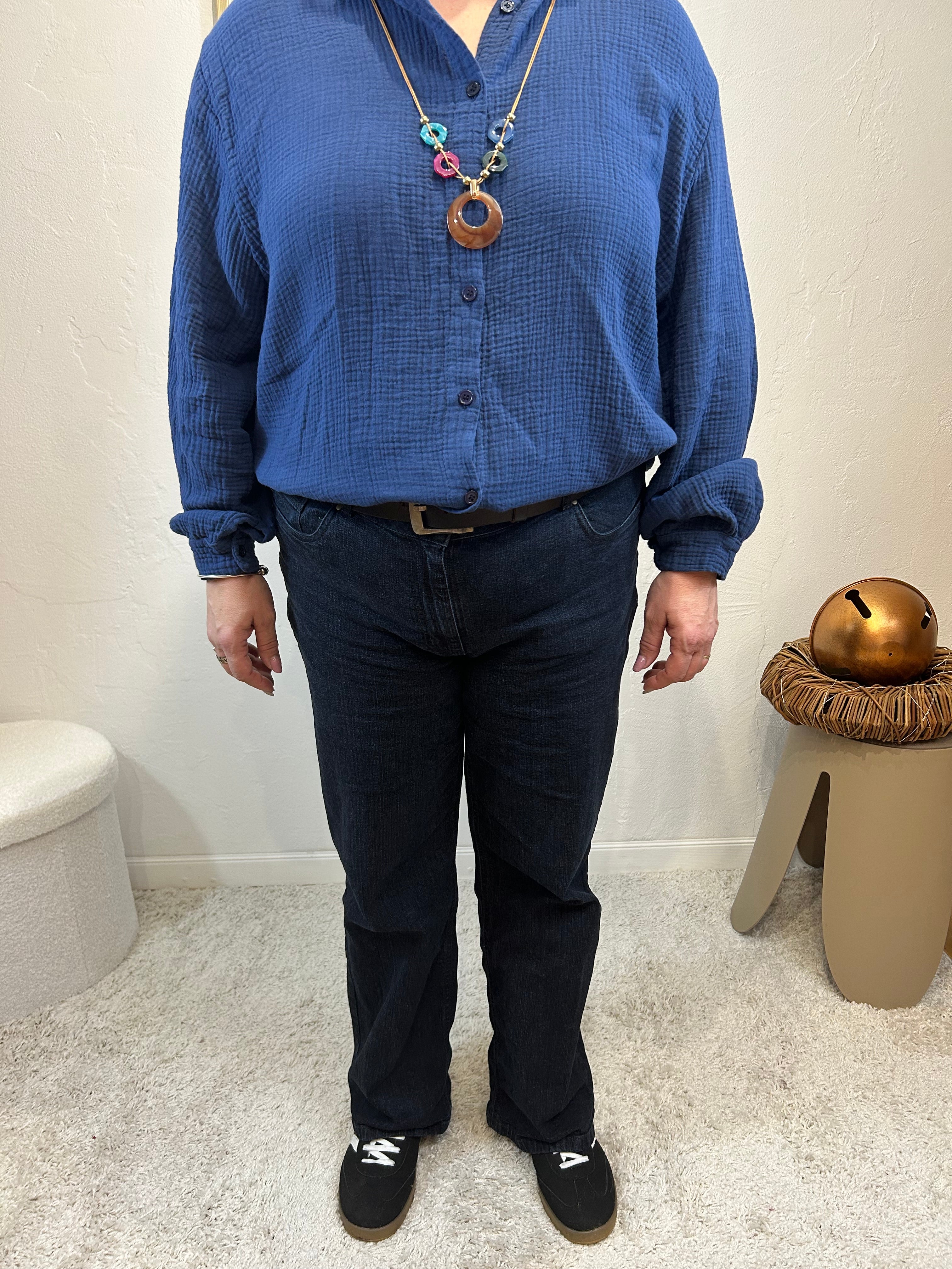 CHEMISE MILA BLEUE MARINE