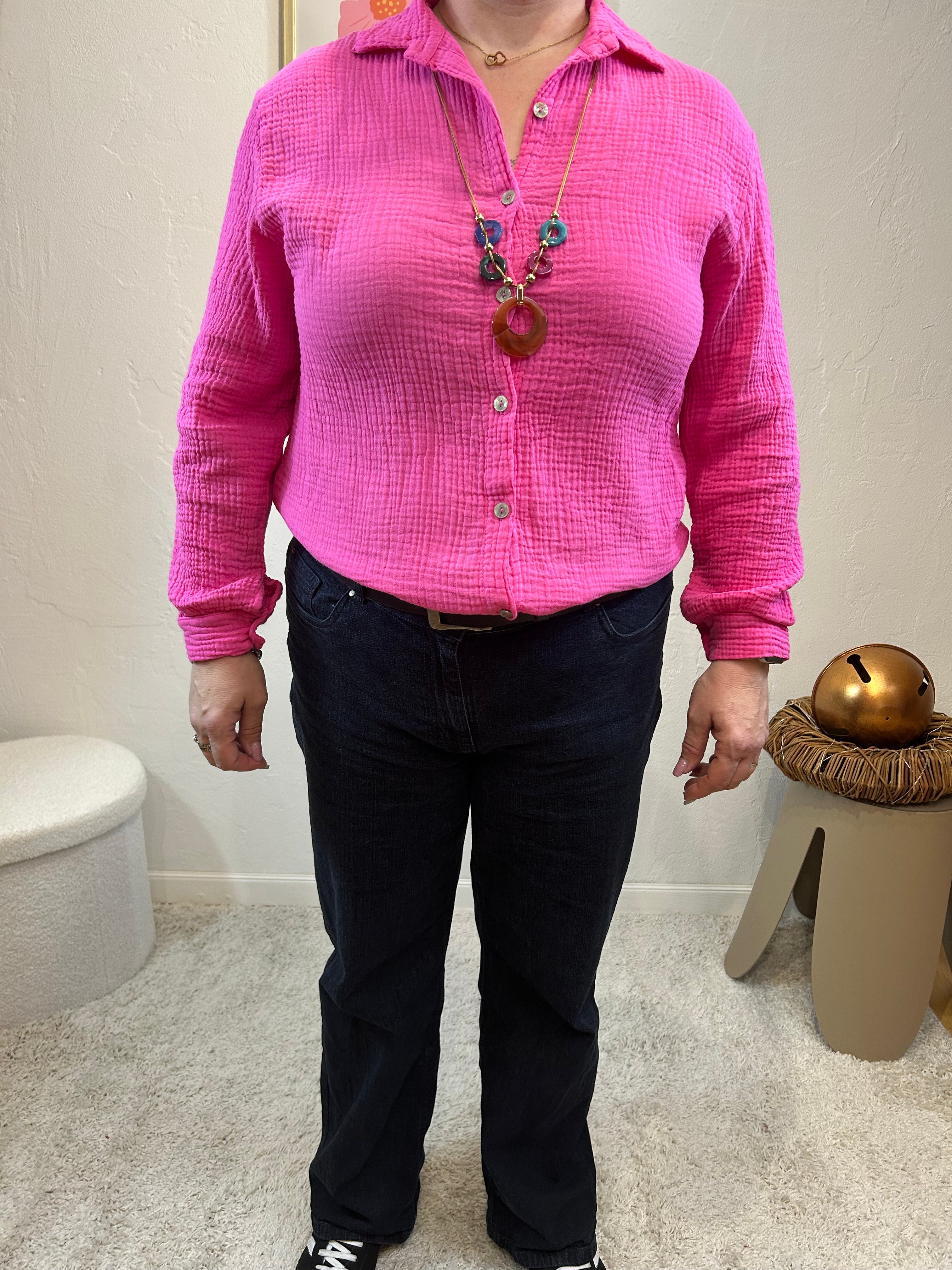 CHEMISE MILA FUCHSIA