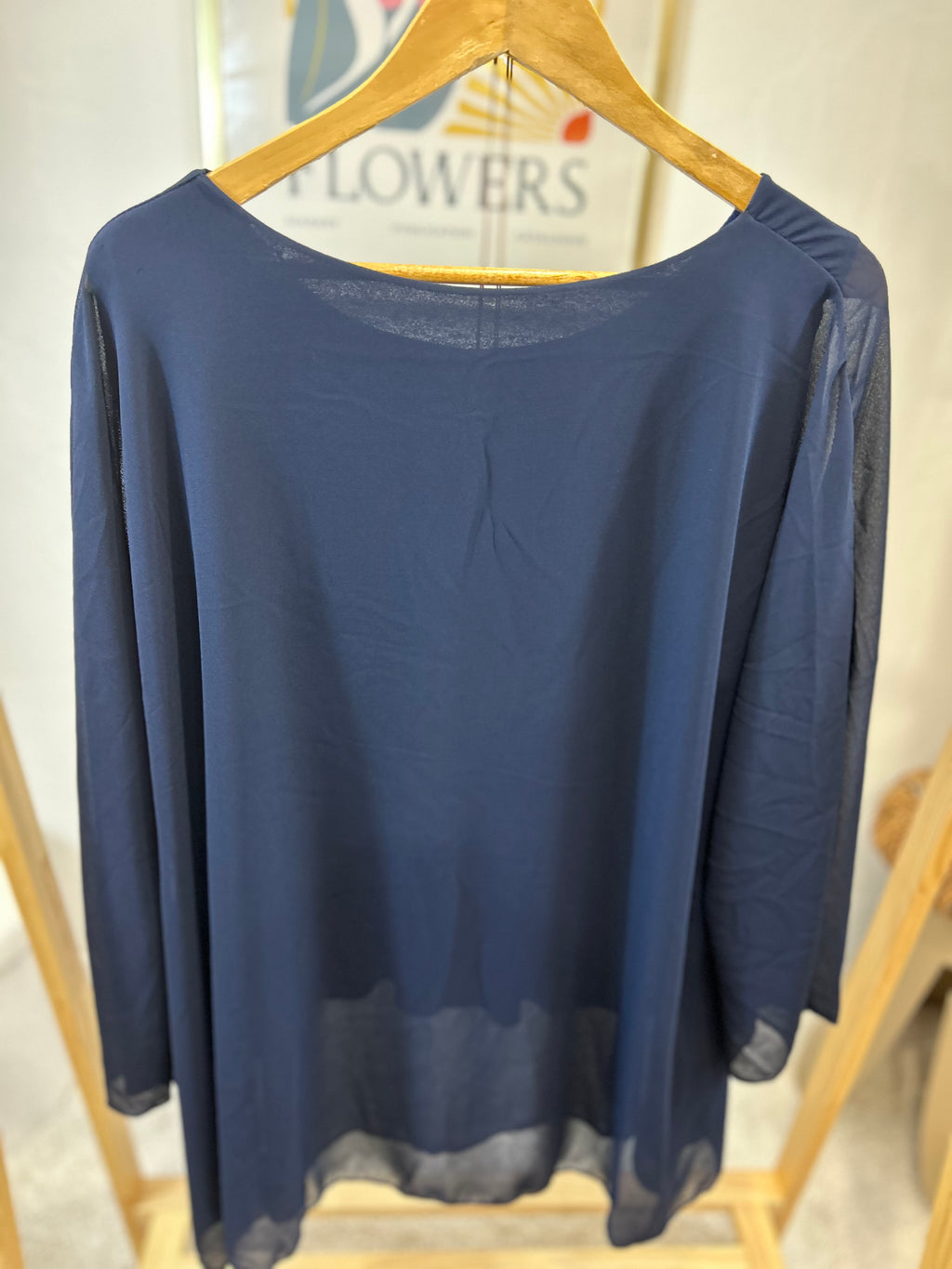 BLOUSE VICTORIA BLEU MARINE GRACIEUSES