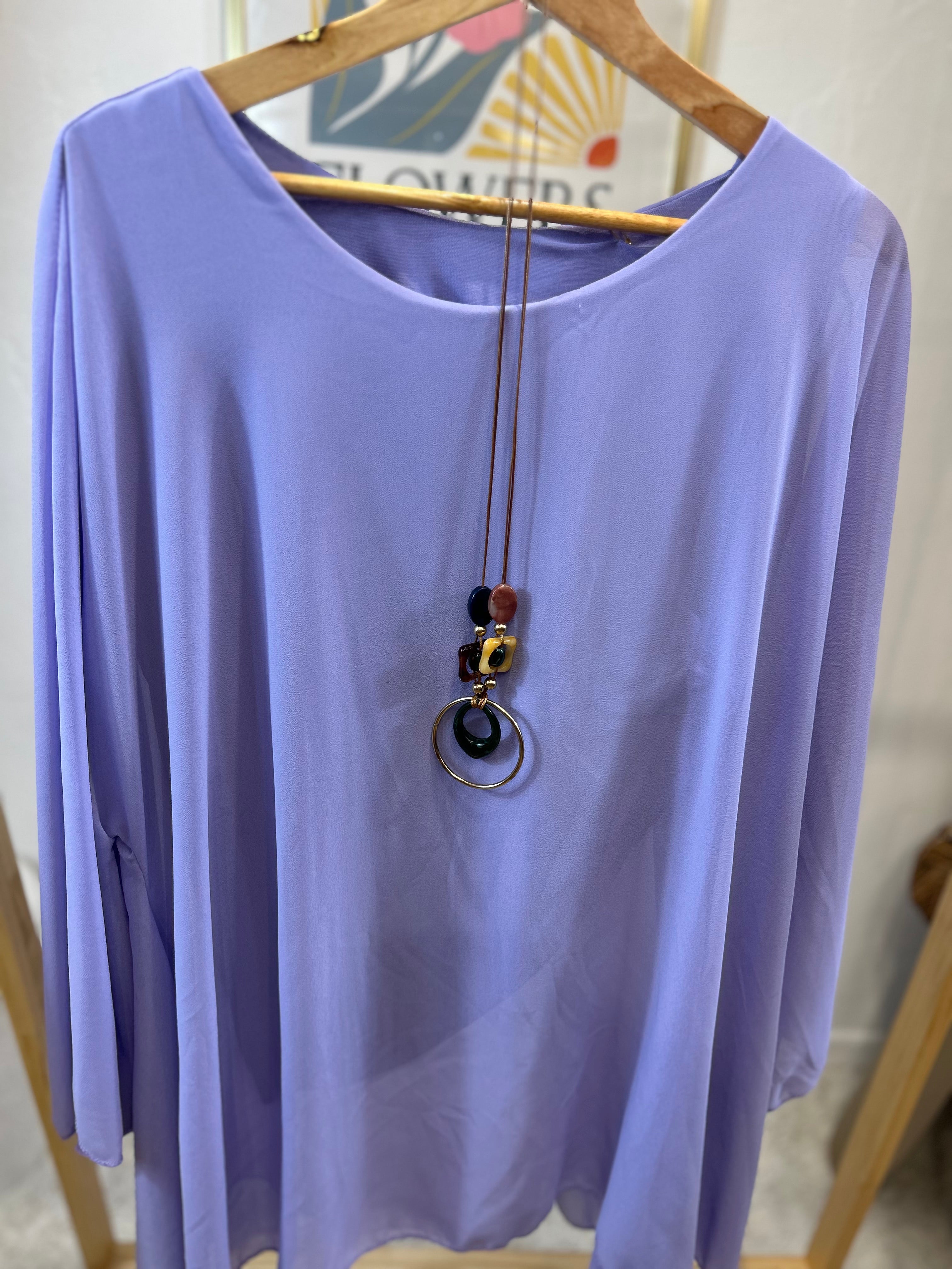 BLOUSE VICTORIA LILAS GRACIEUSES