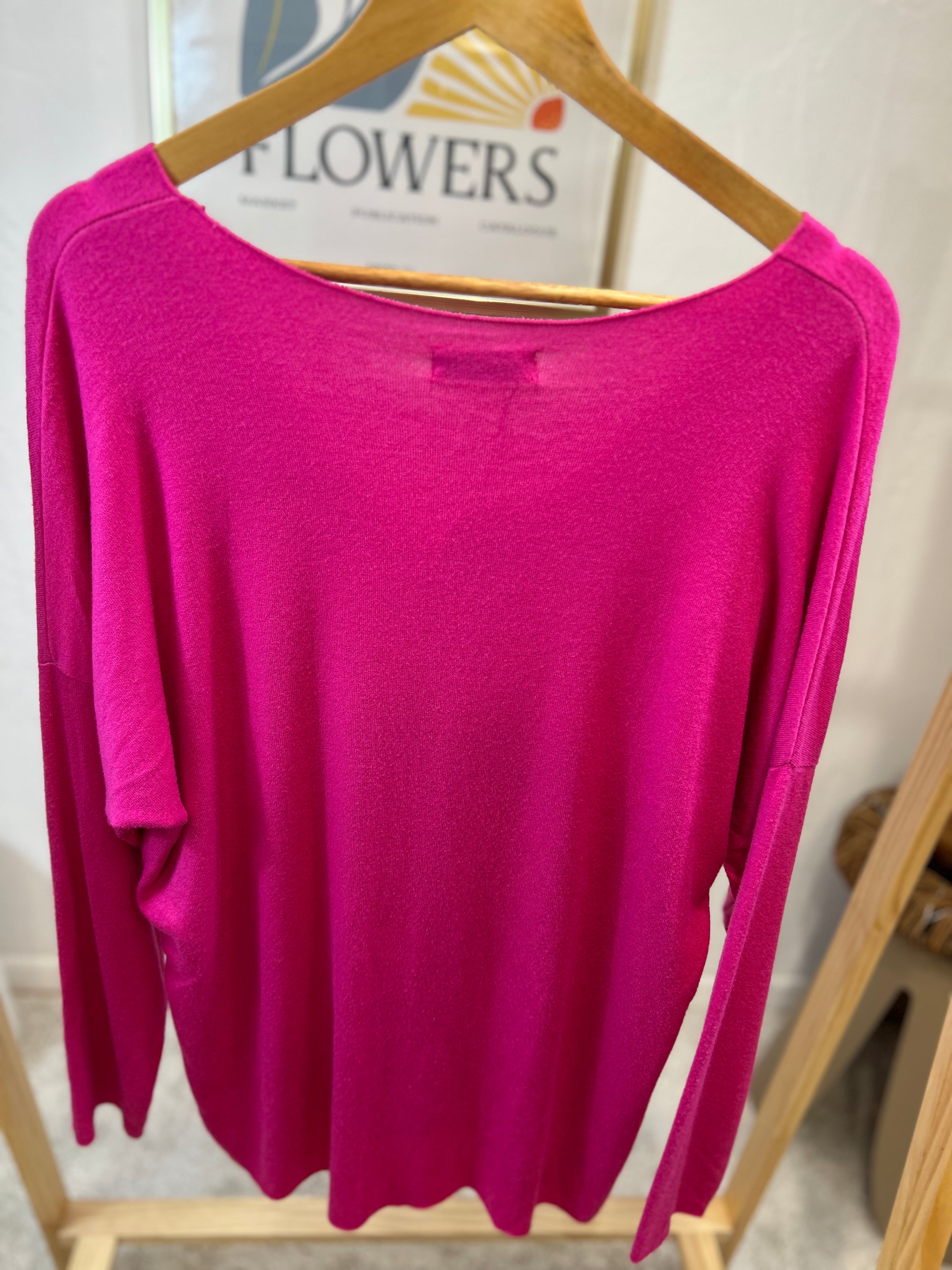 PULL "J'ADORE" FUCHSIA GRACIEUSES