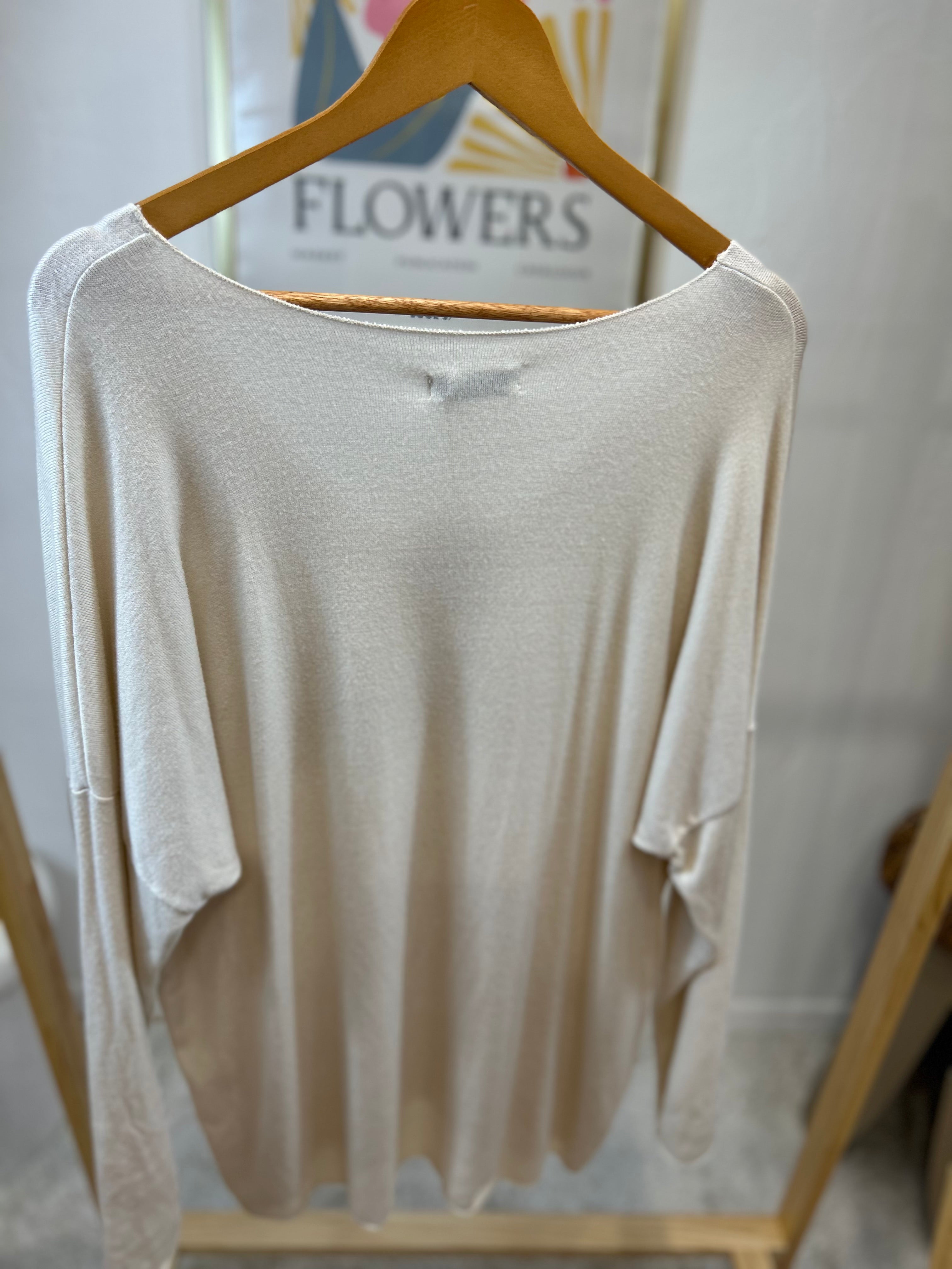 PULL "J'ADORE" ECRU GRACIEUSES