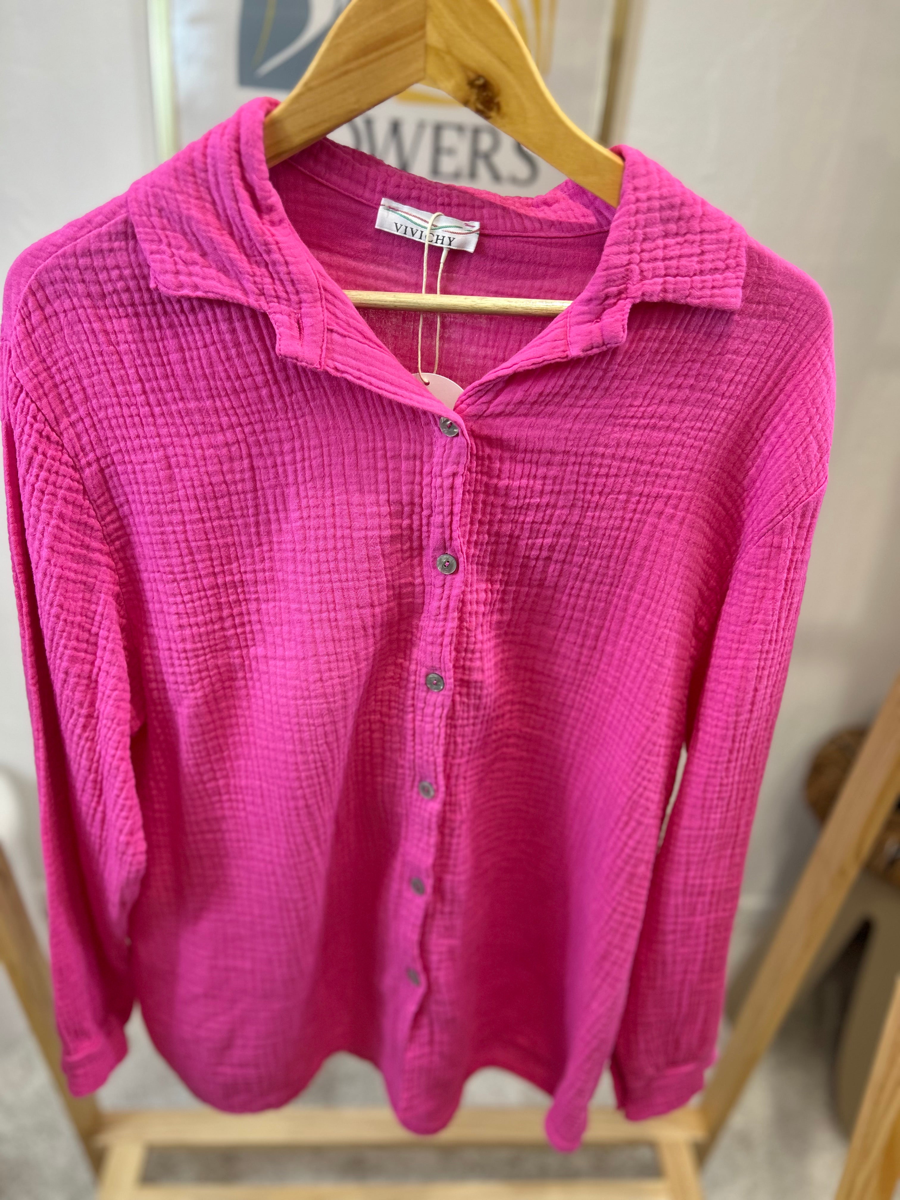CHEMISE MILA FUCHSIA