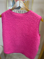 GILET BROCHES FUCHSIA