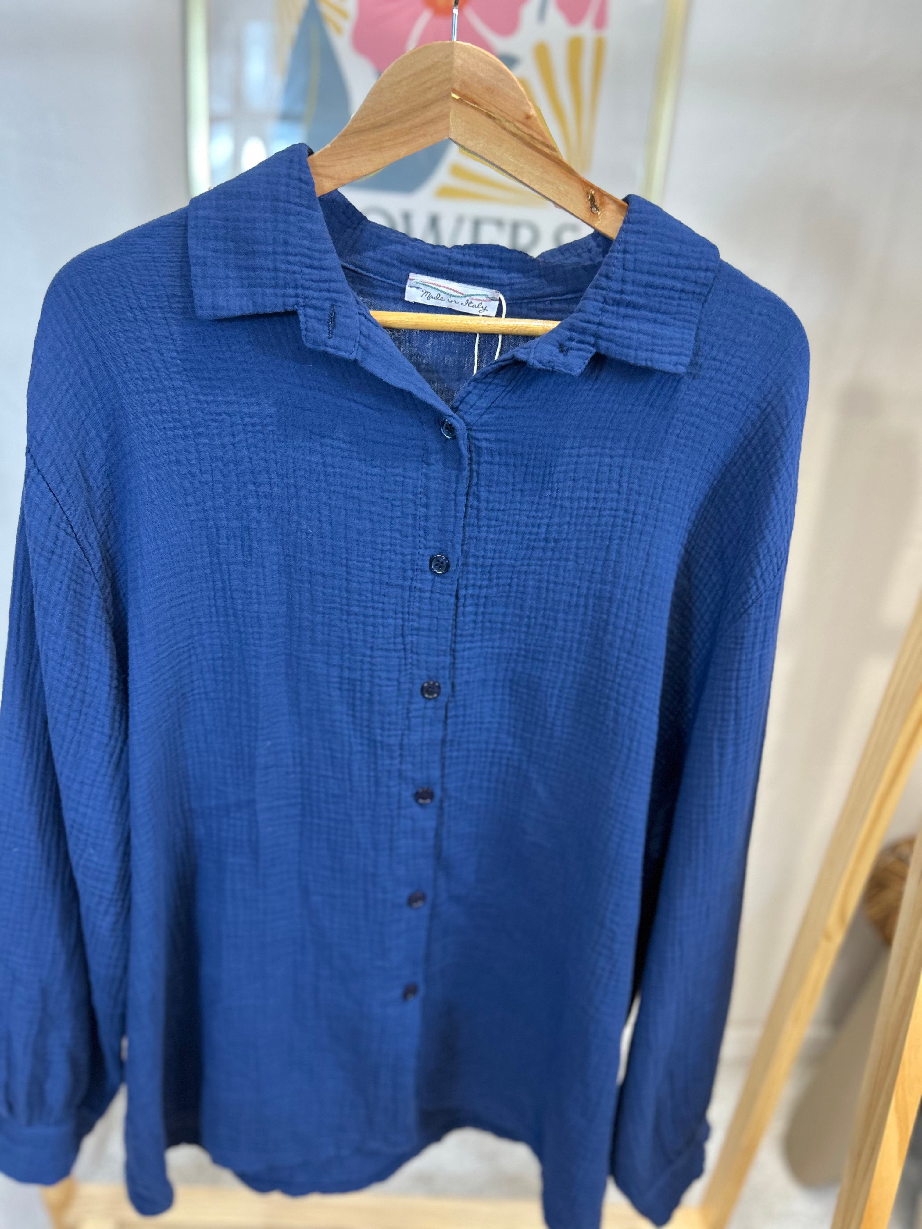 CHEMISE MILA BLEUE MARINE
