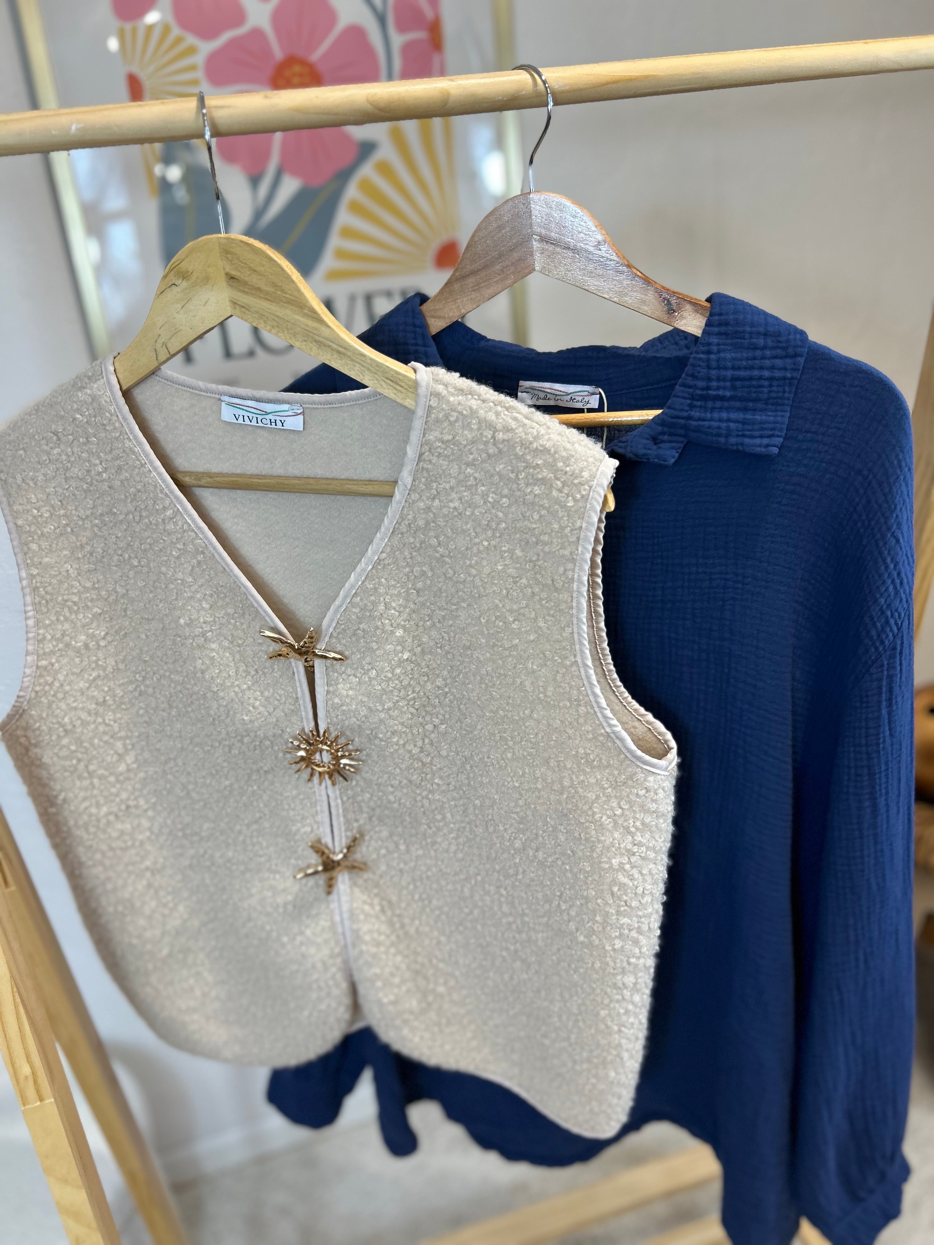 CHEMISE MILA BLEUE MARINE