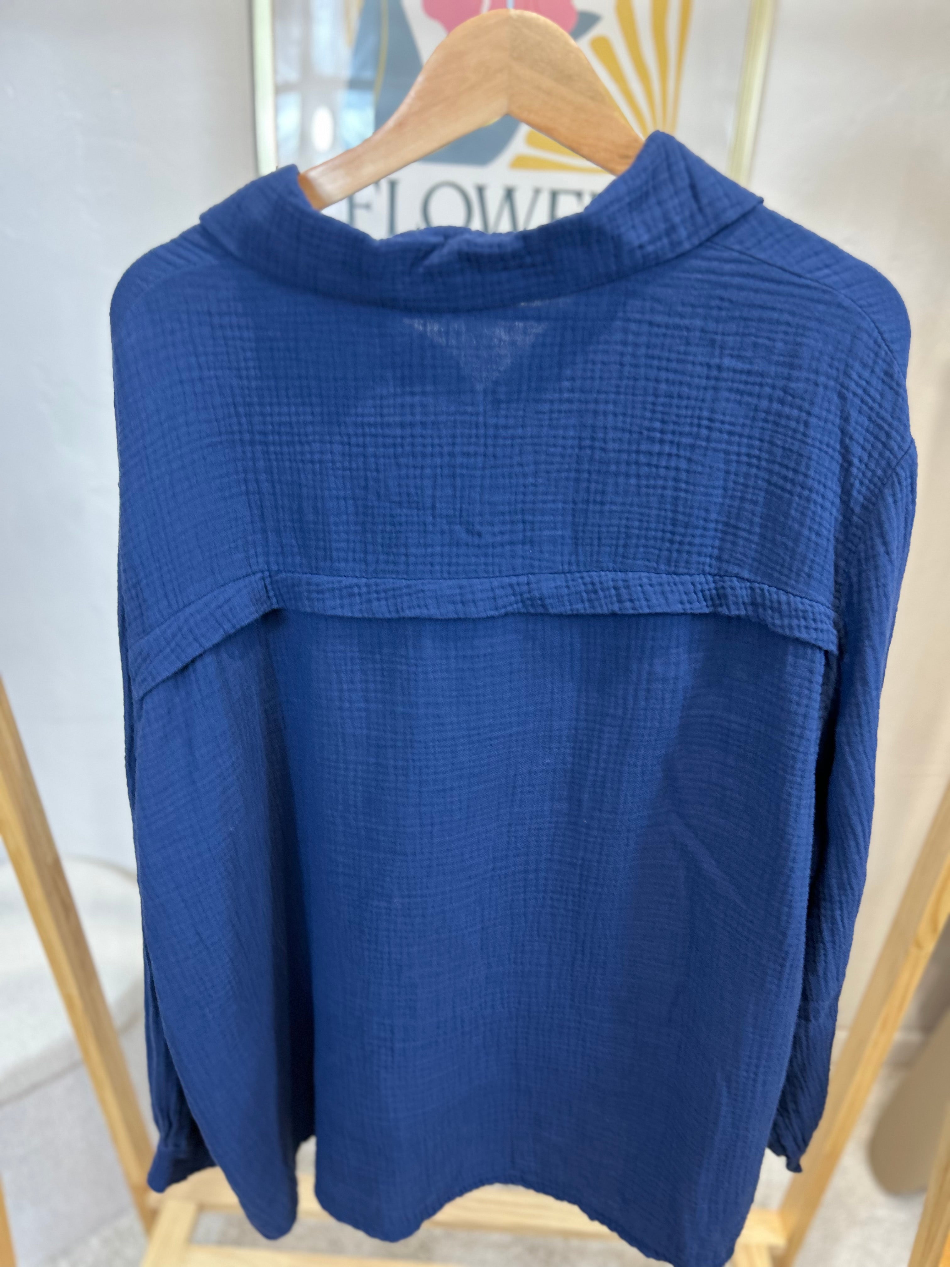 CHEMISE MILA BLEUE MARINE