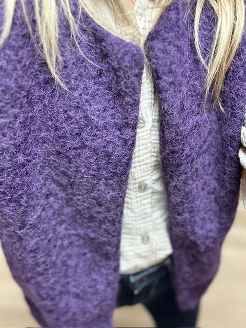 GILET ROSALIE VIOLET