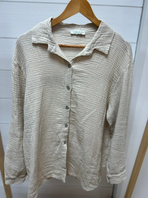 CHEMISE MILA BEIGE