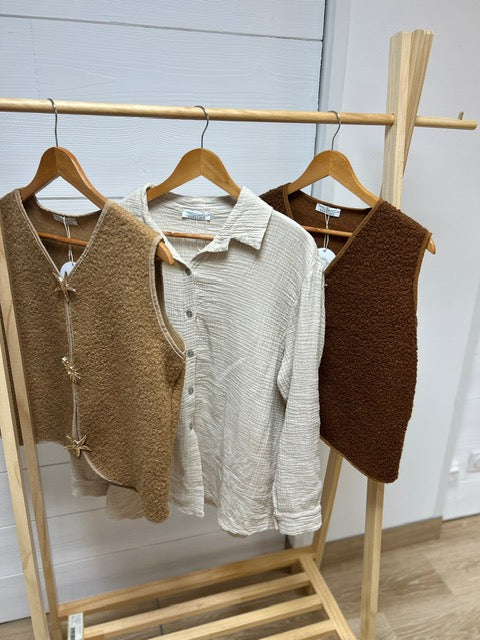 CHEMISE MILA BEIGE