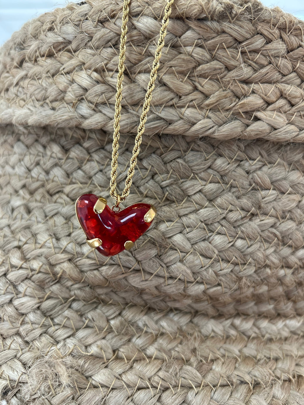 PARURE COEUR ROUGE
