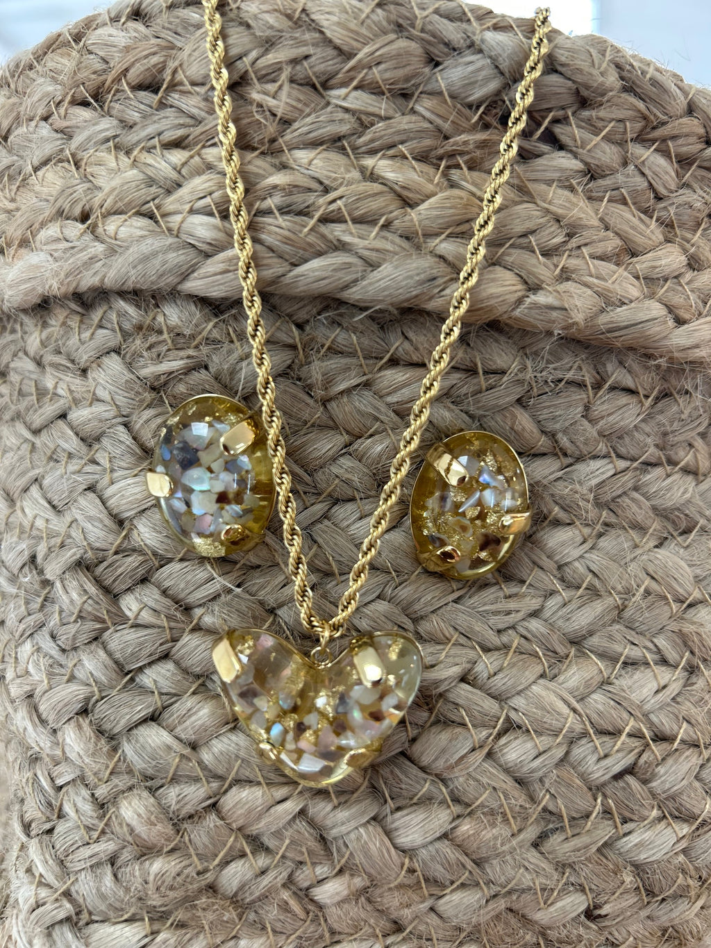 PARURE COEUR OR