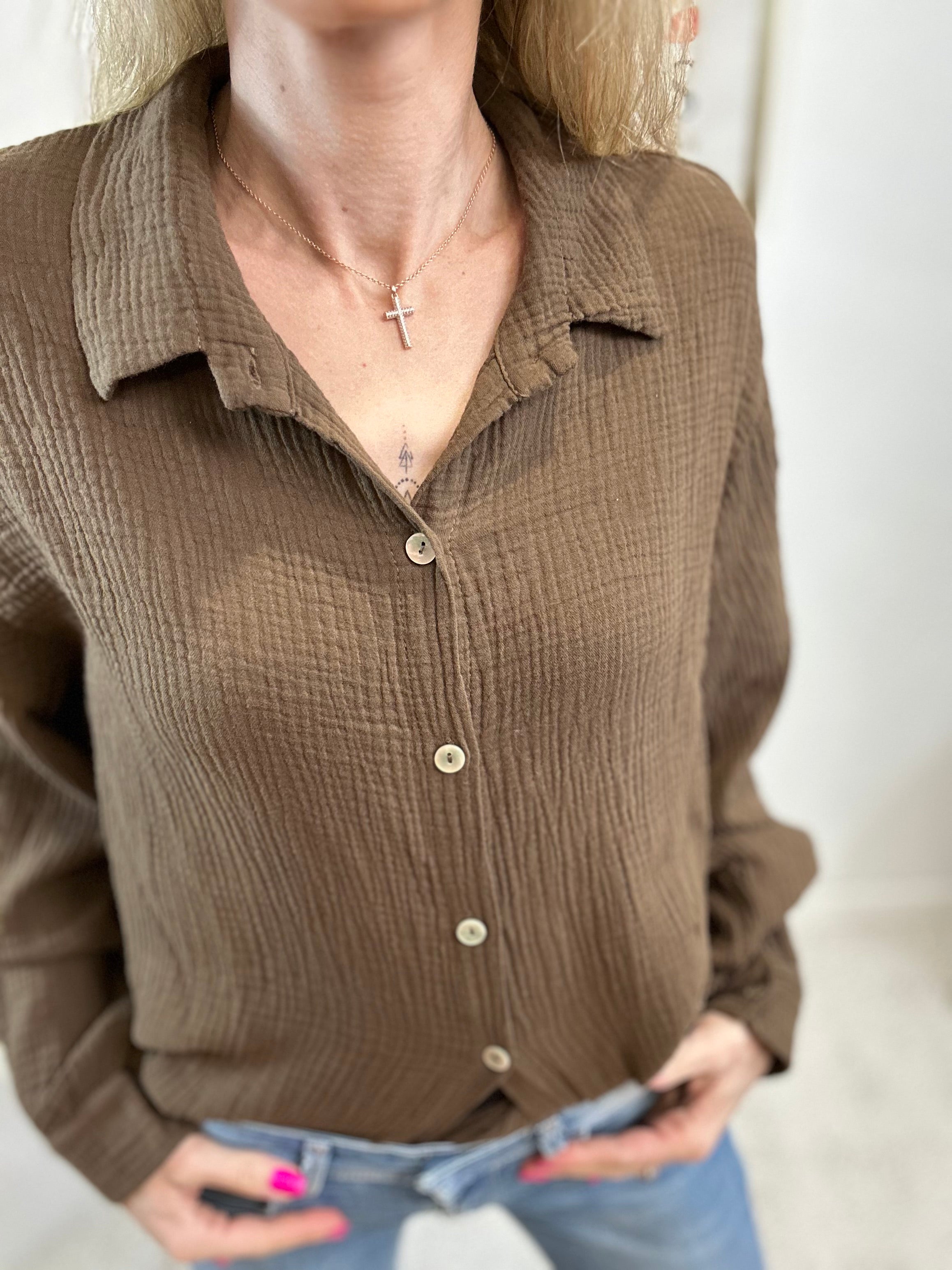 CHEMISE MILA CHOCOLAT