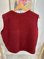 GILET BROCHES BORDEAUX
