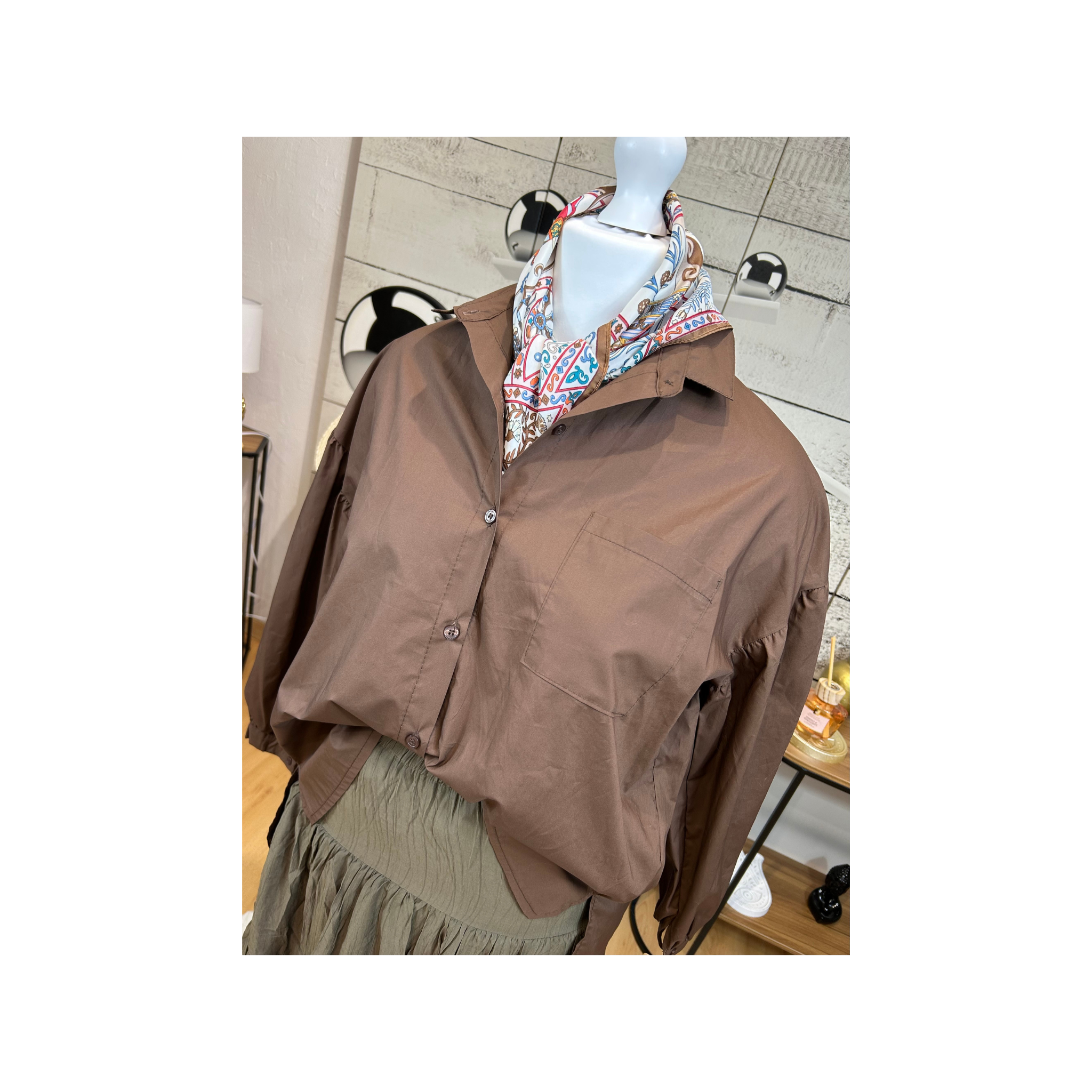 CHEMISE JUDE CHOCOLAT