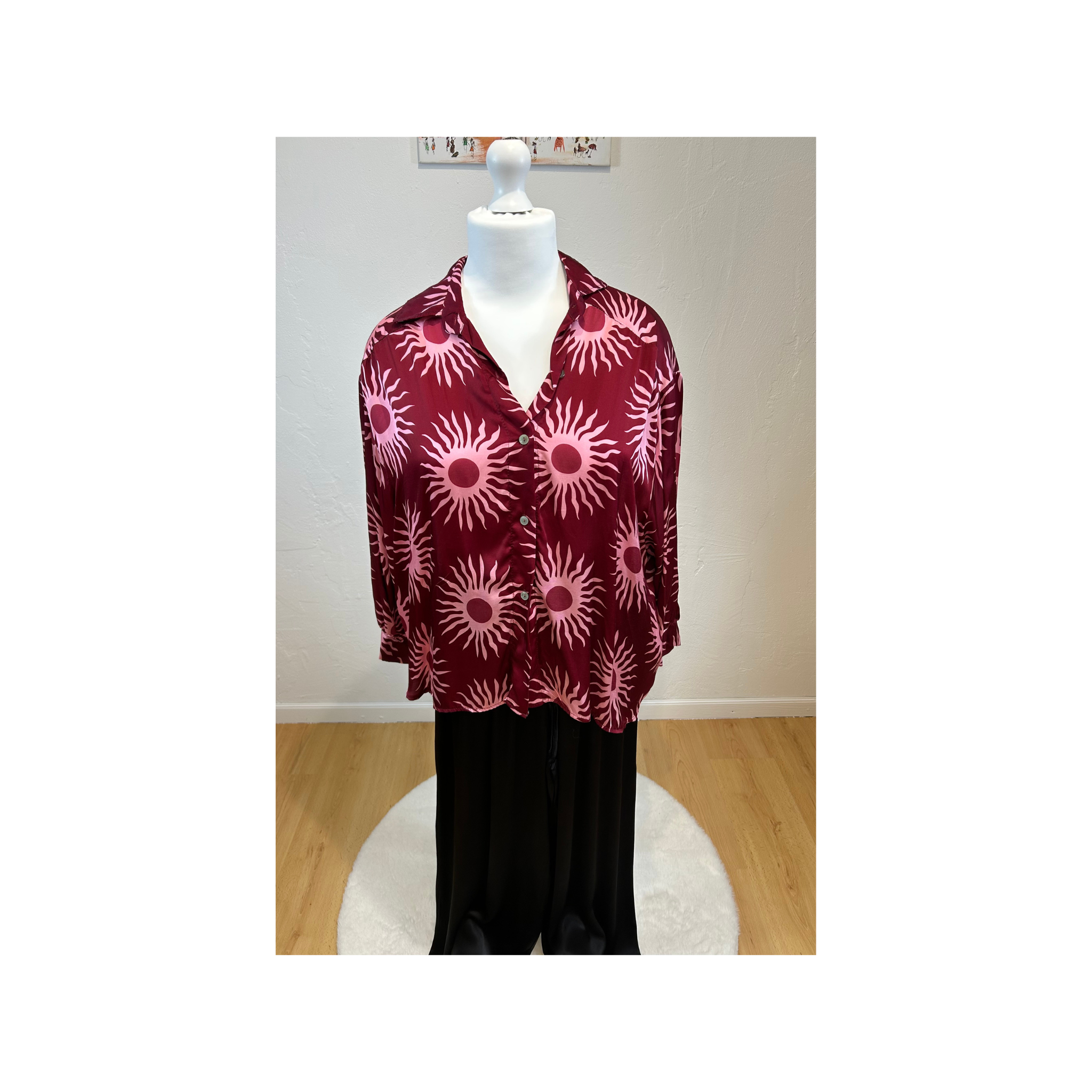 BLOUSE SUN BORDEAUX