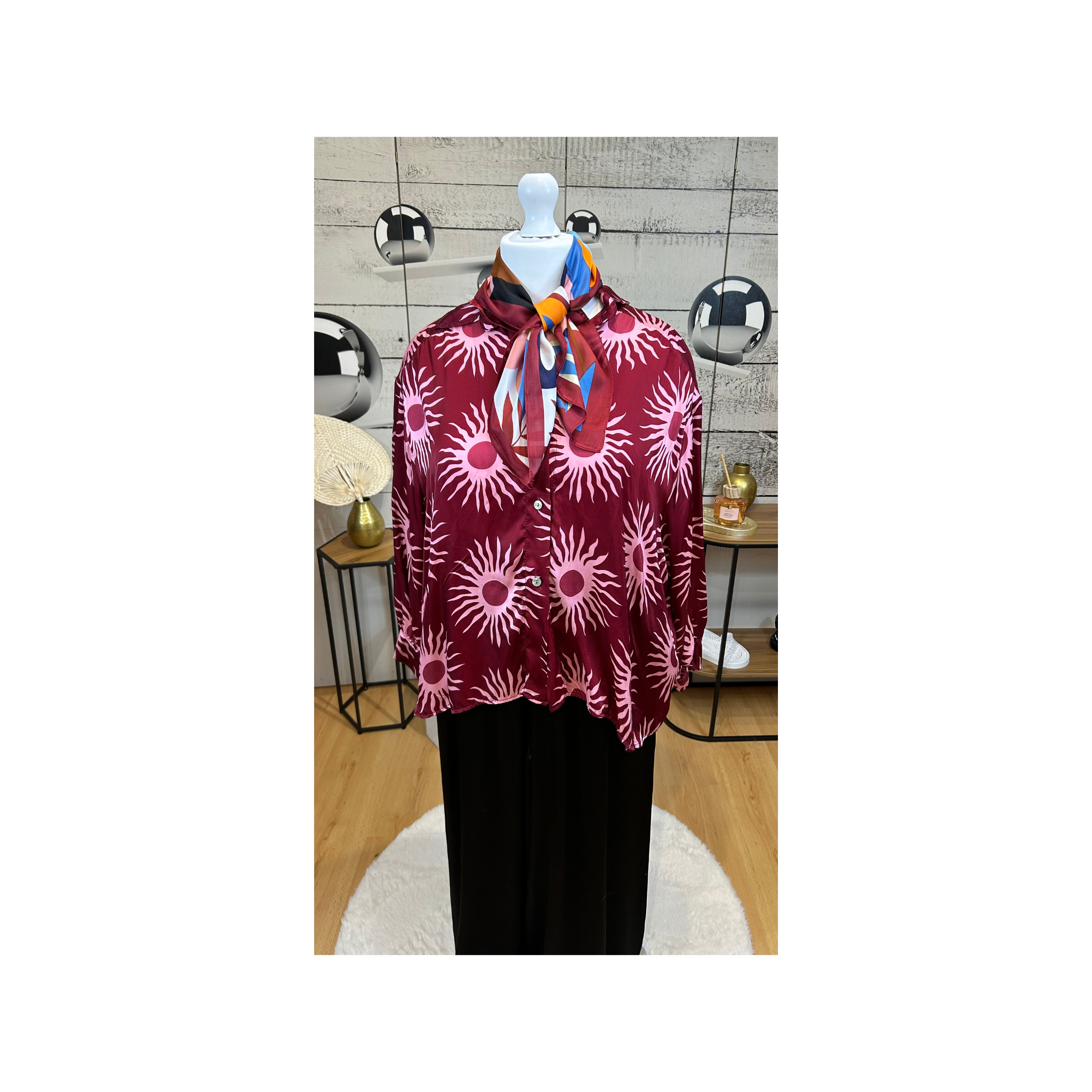 BLOUSE SUN BORDEAUX